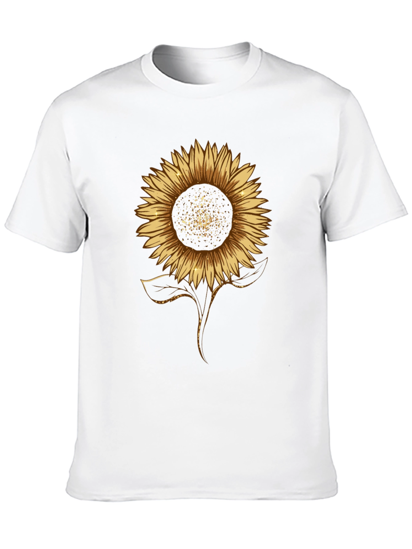 Black Sunflower Graphic Print Black T-Shirt view 10