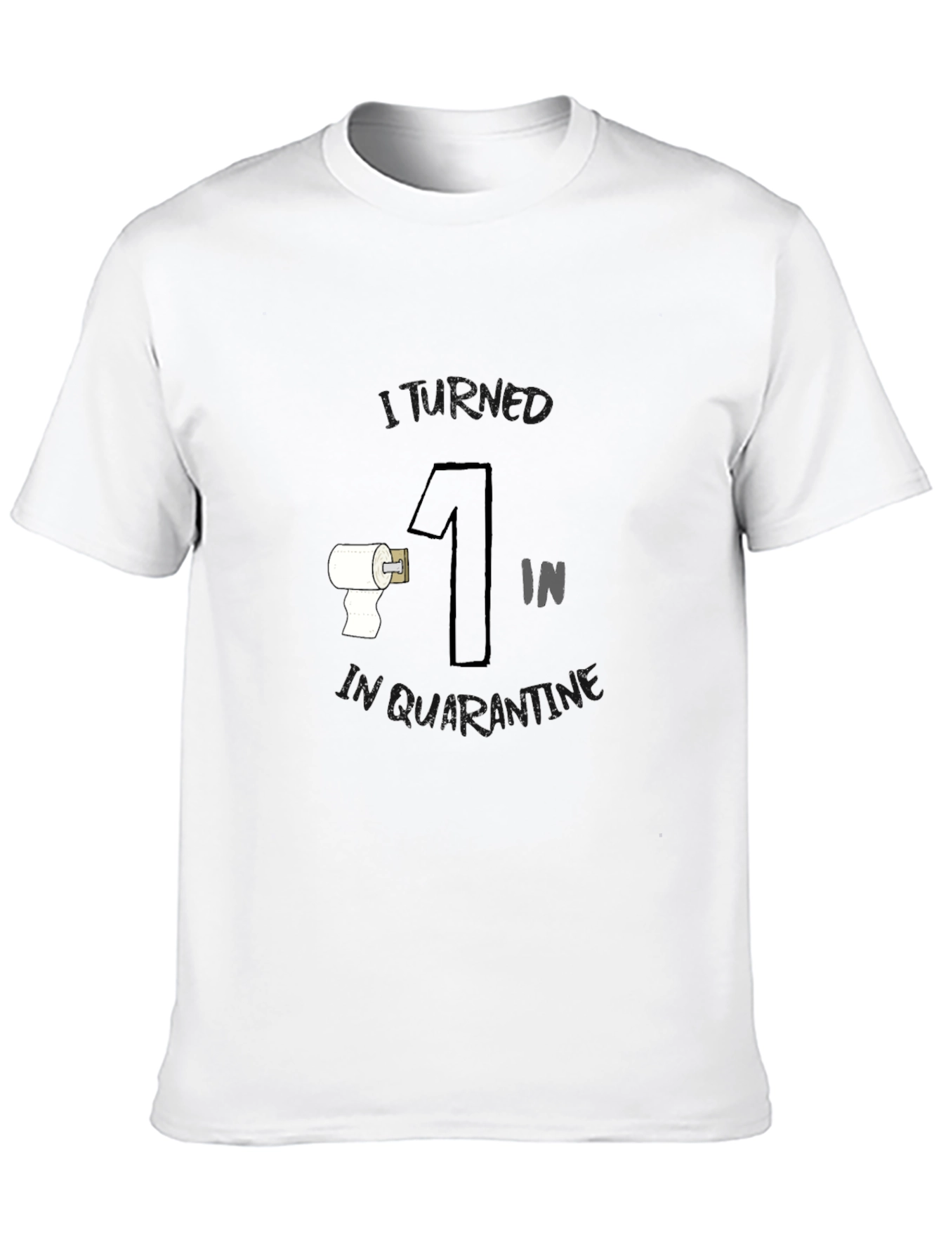 Black Number One In Bathroom Fun Humor Tee view 10