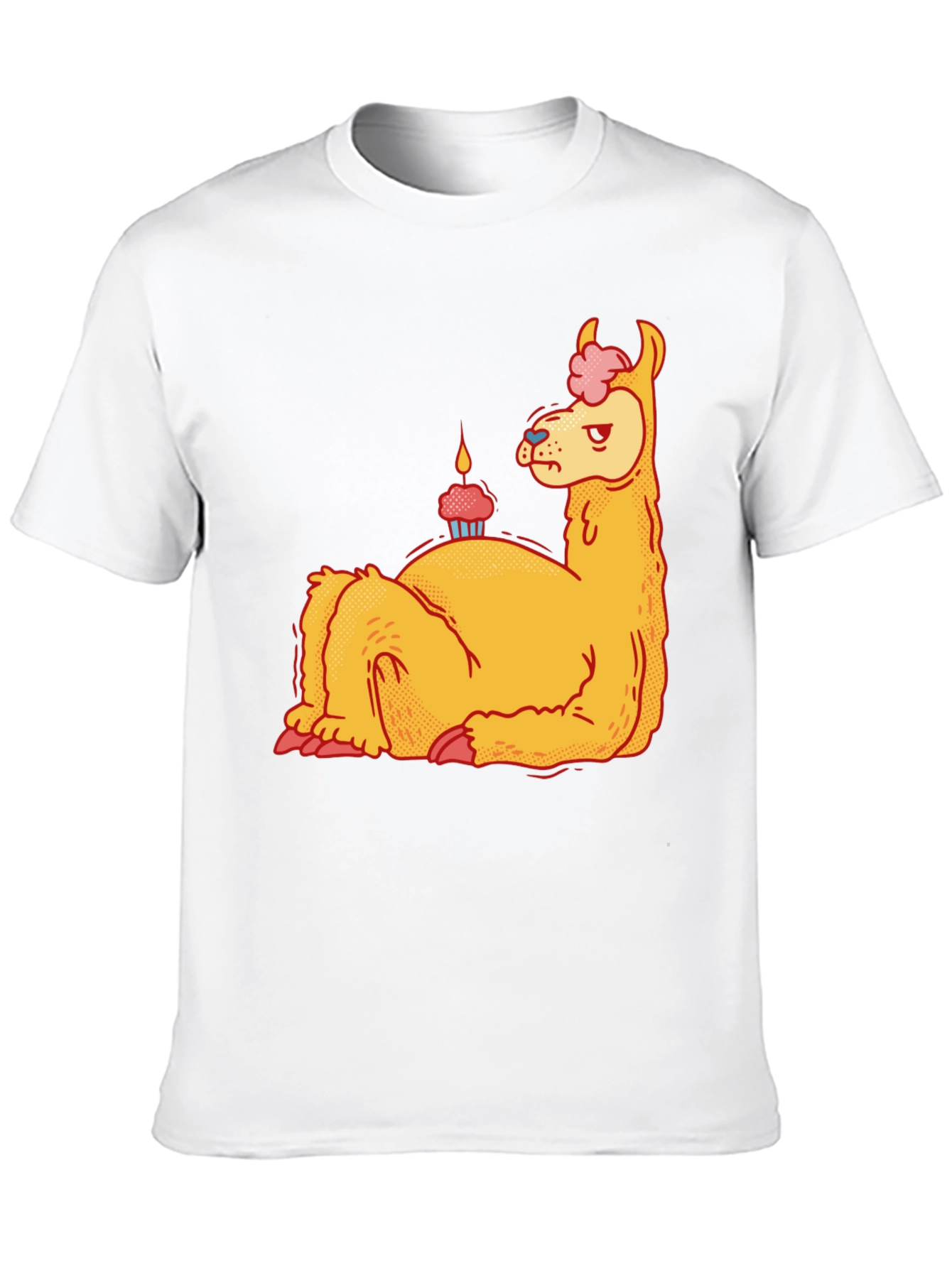 Black Llama Cupcake T-Shirt - Quirky Graphic Tee view 10