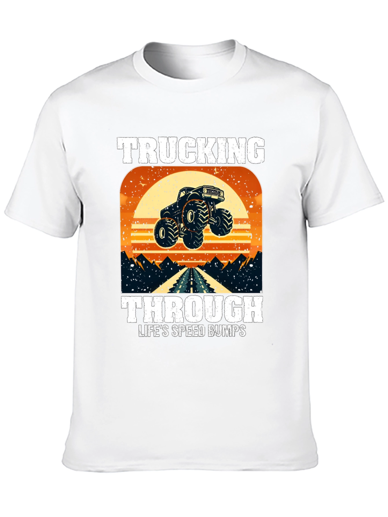 Black Trucking Through Life T-Shirt view 10