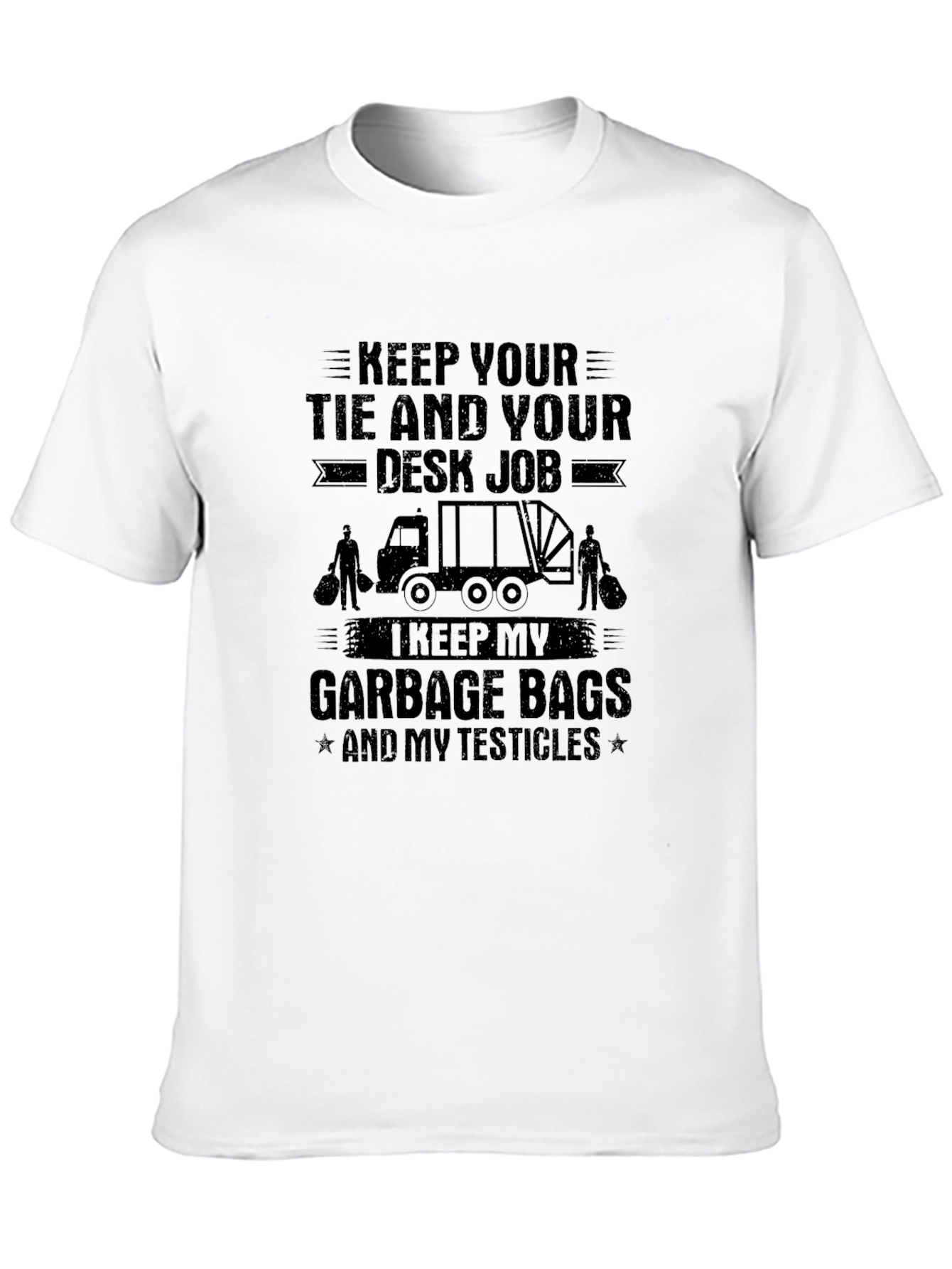 Black Garbage Bags & Testicles T-Shirt view 10