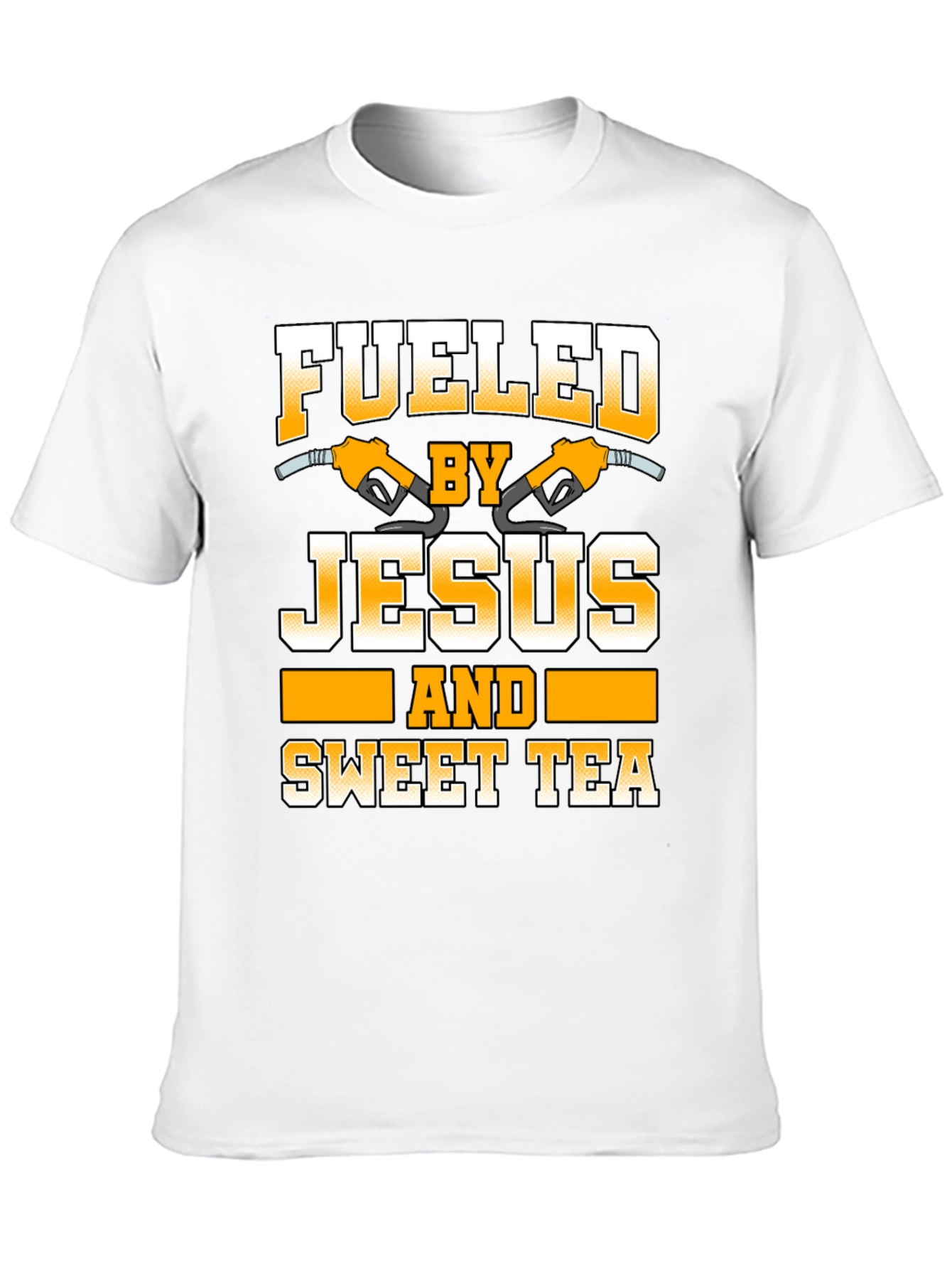 Black Fueled by Jesus and Sweet Tea Graphic Tee view 10