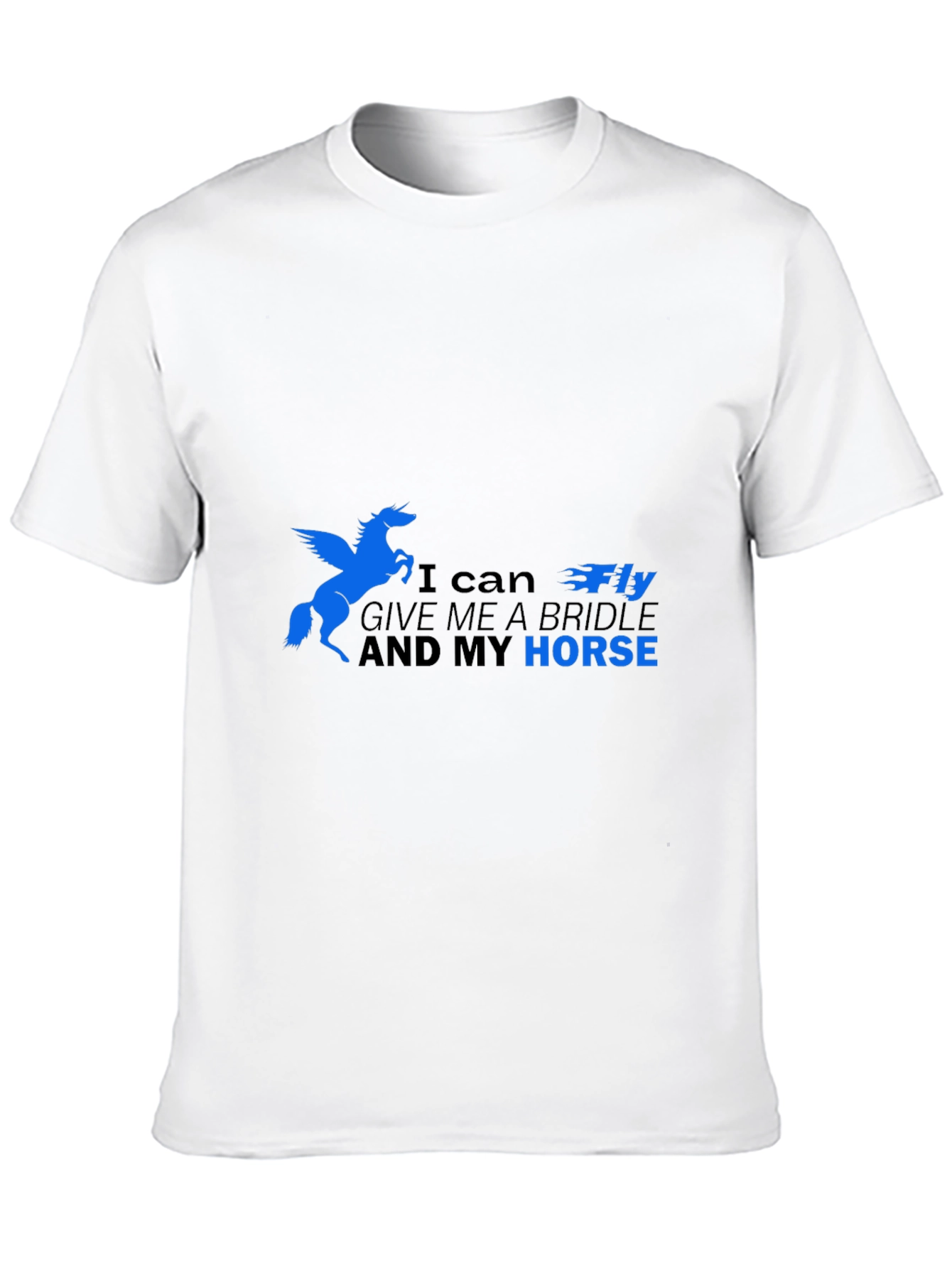 Black I Can Fly Horse Graphic T-Shirt view 10