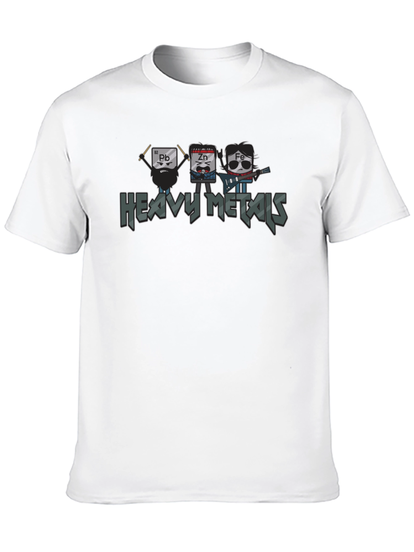 Black Heavy Metals Band Graphic T-Shirt view 10