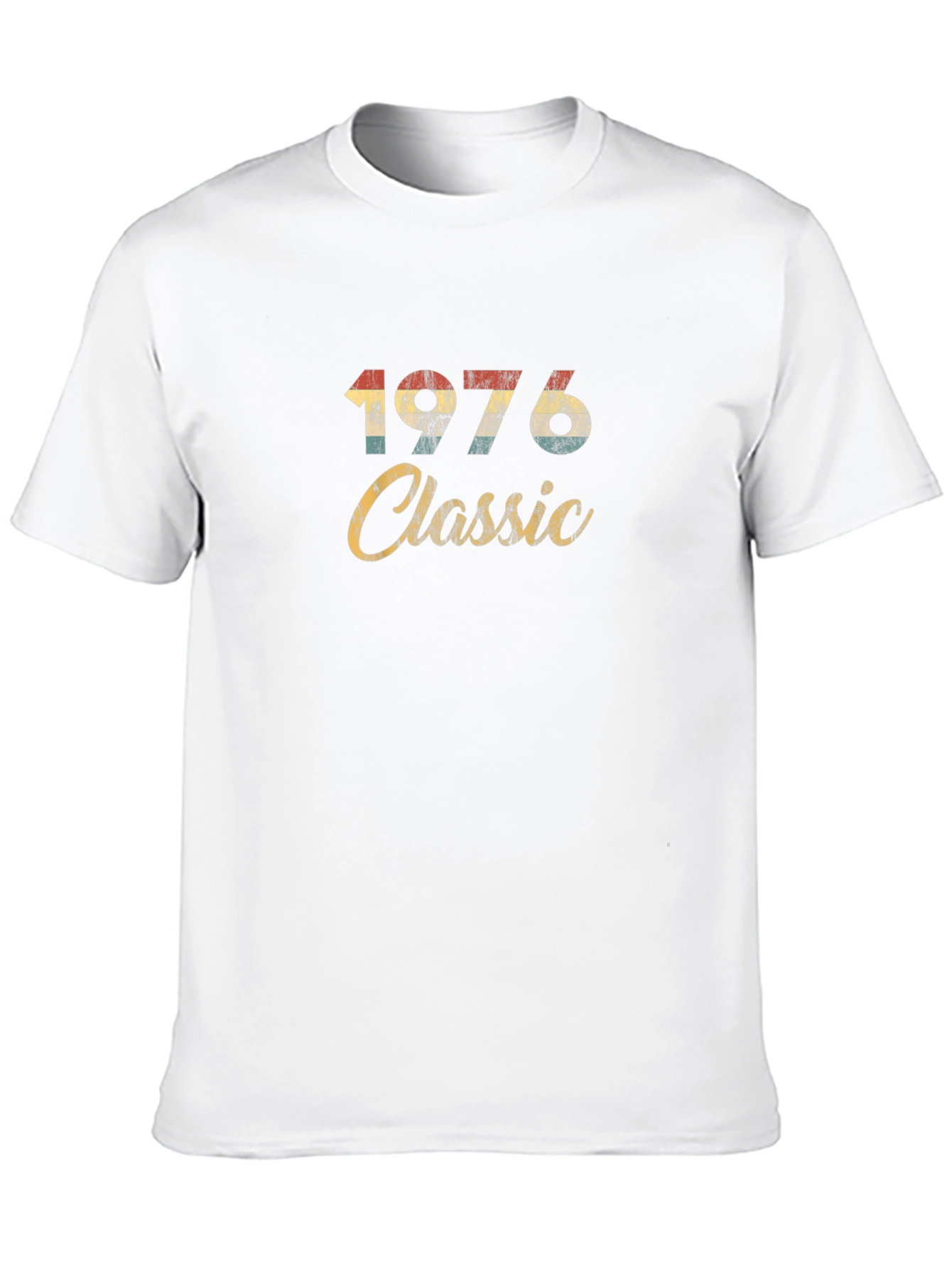 Black 1976 Classic Vintage T-Shirt view 10