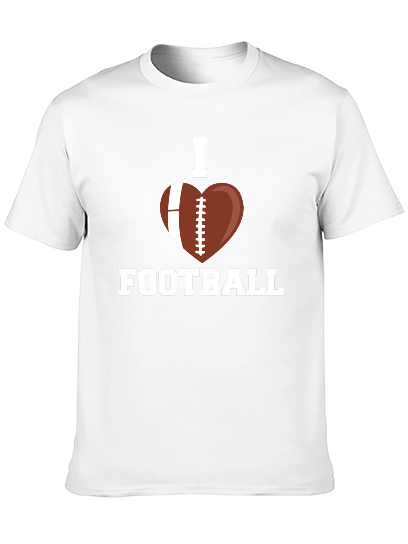 I Heart Football Graphic T-Shirt - 10