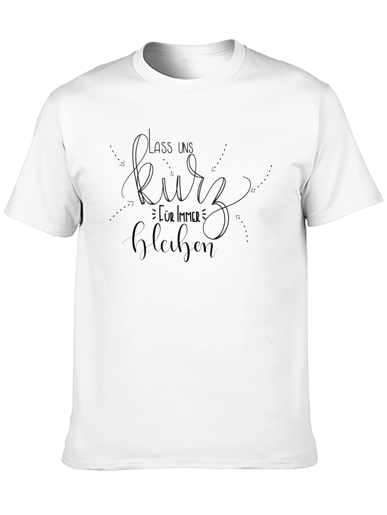 Black Stay Short Funny T-Shirt view 10