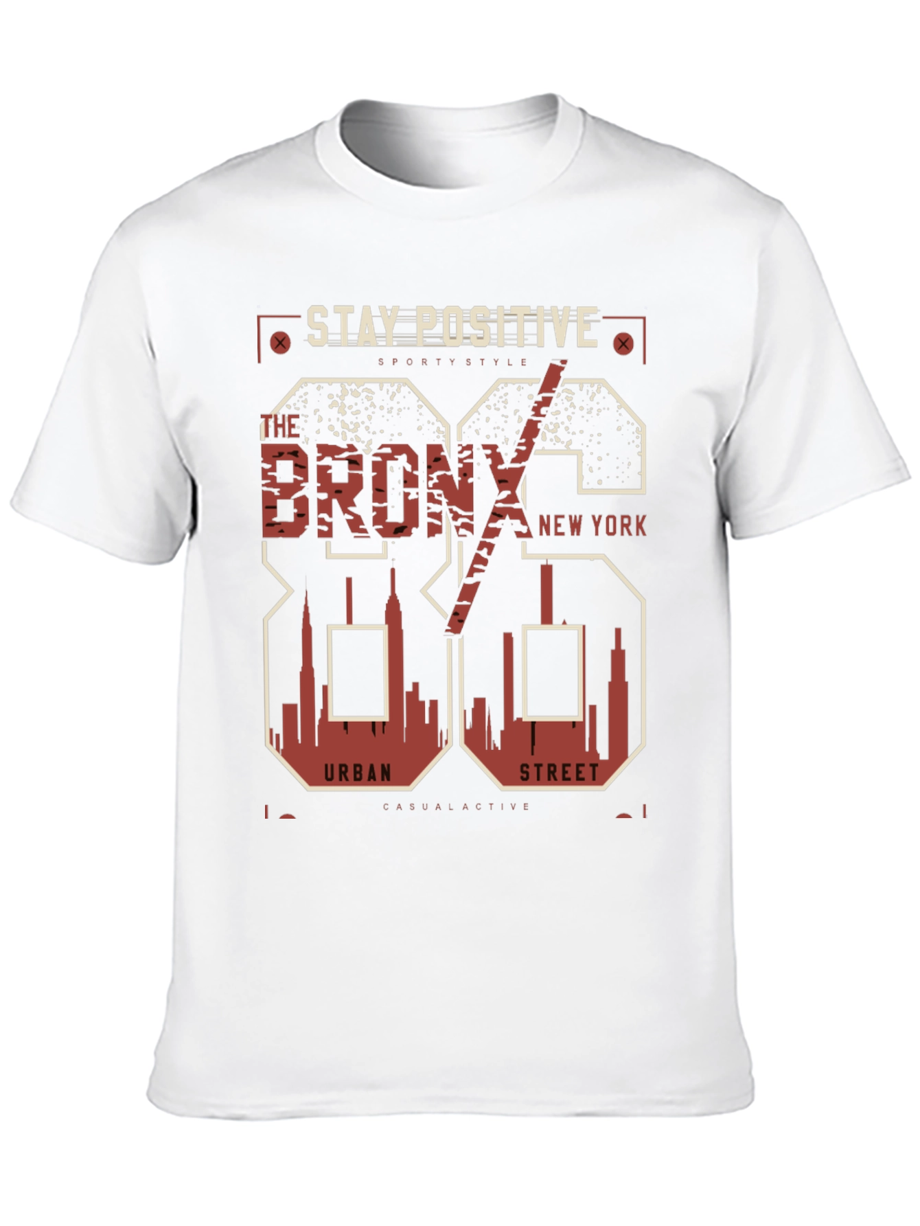 Black Stay Positive Bronx Graphic Tee view 10