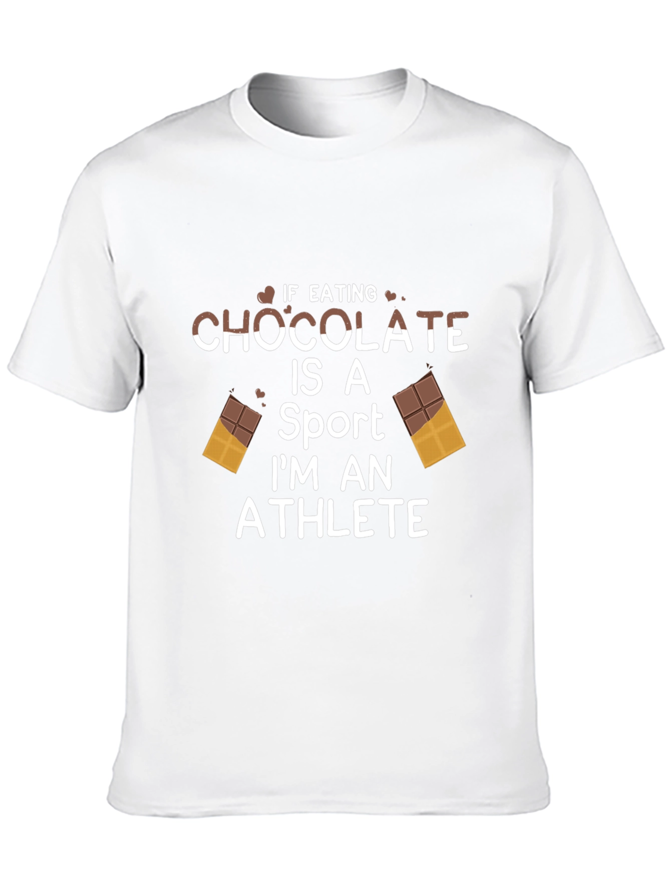 Black Chocolate Athlete T-Shirt Funny Foodie Tee view 10
