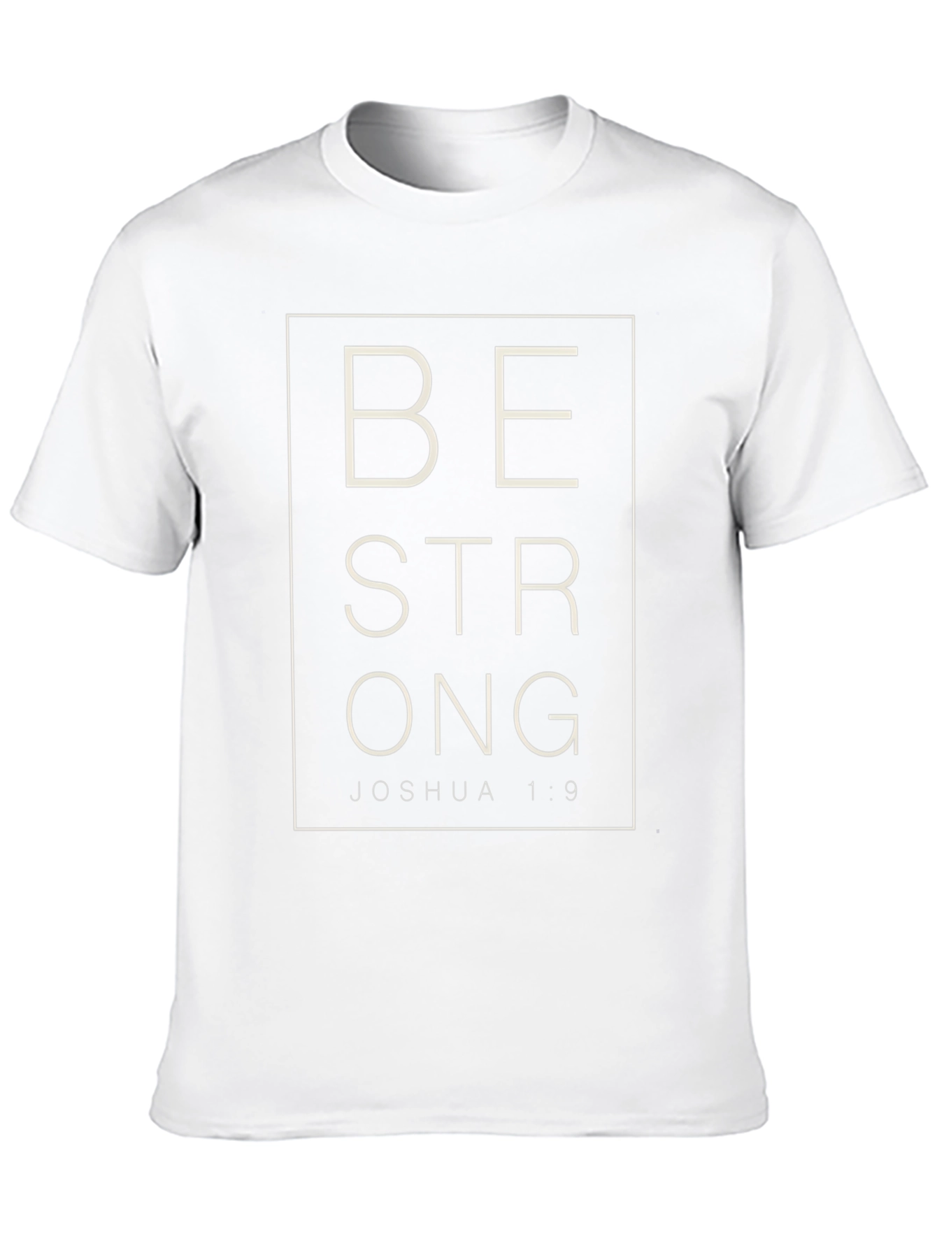 Black Be Strong Joshua 1:9 Graphic T-Shirt view 10