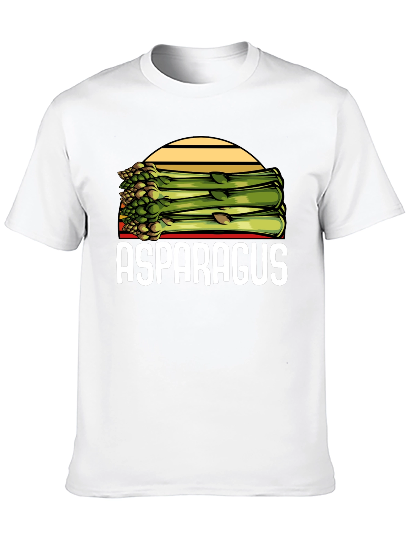 Black Asparagus Graphic Tee - Funny Foodie T-Shirt view 10