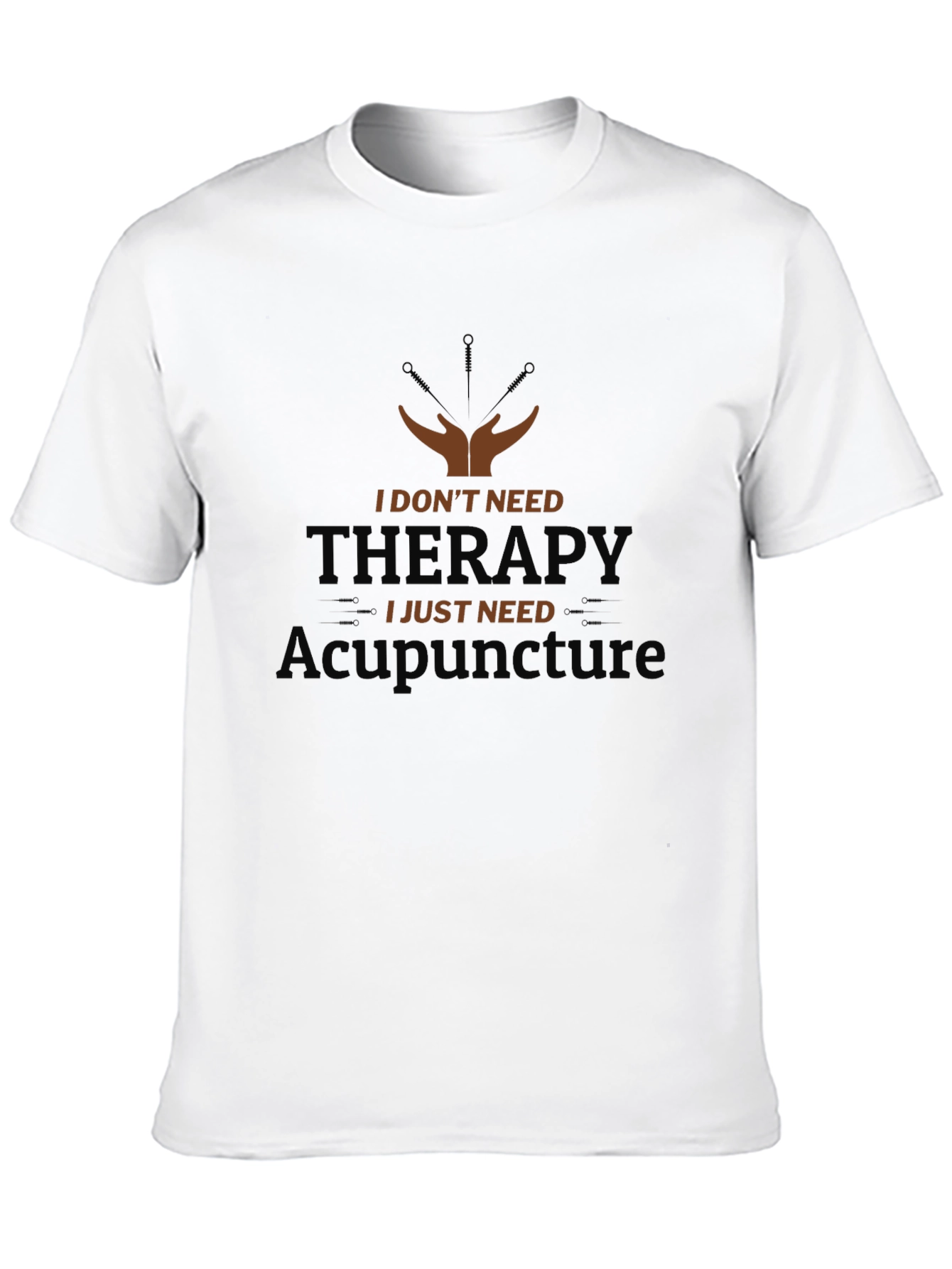Black Acupuncture Therapy Funny T-Shirt - Unisex view 10