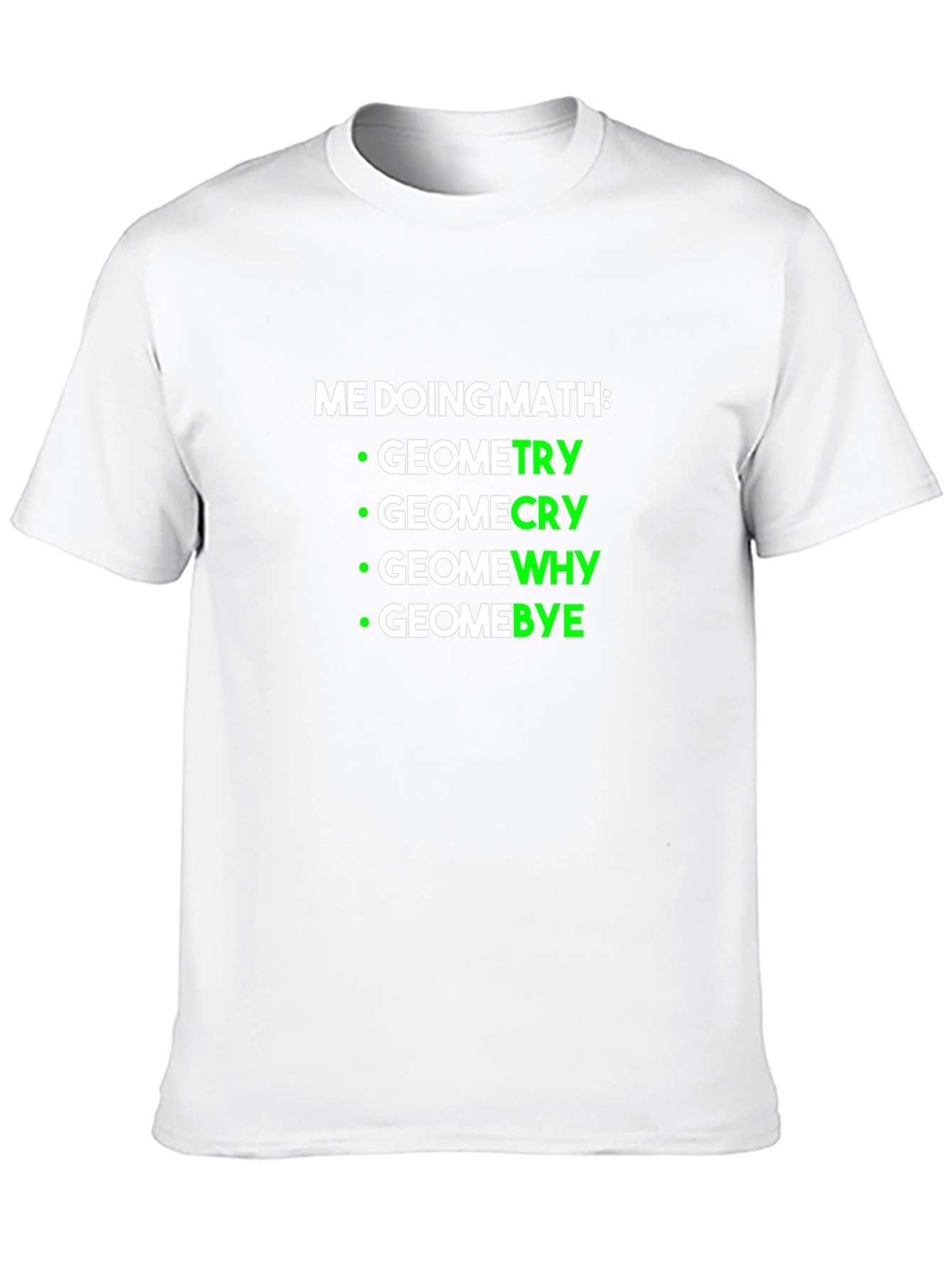 Black Math Humor Geometry T-Shirt view 10