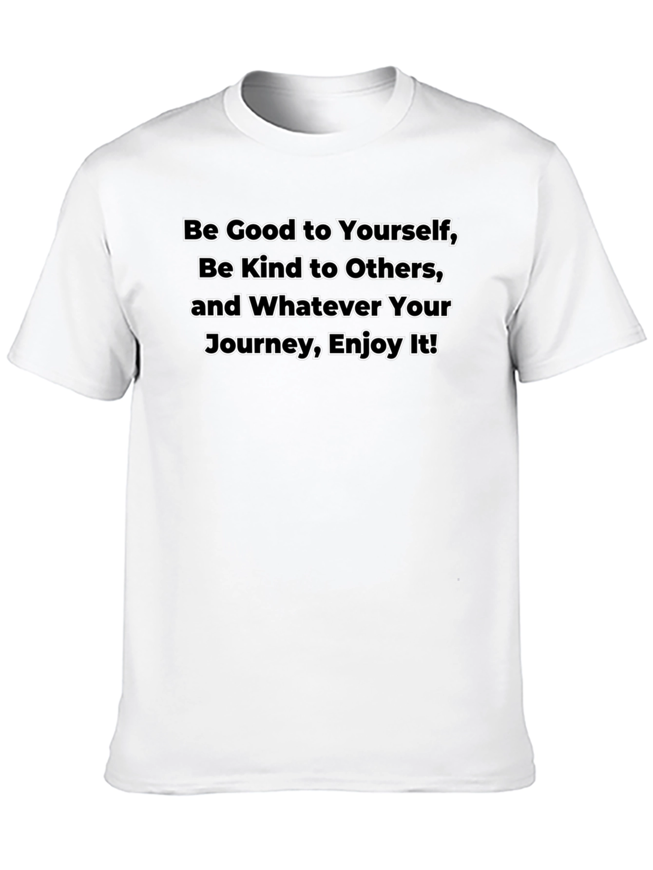 Black Inspirational Graphic Tee - Be Good, Be Kind, Enjoy! view 10