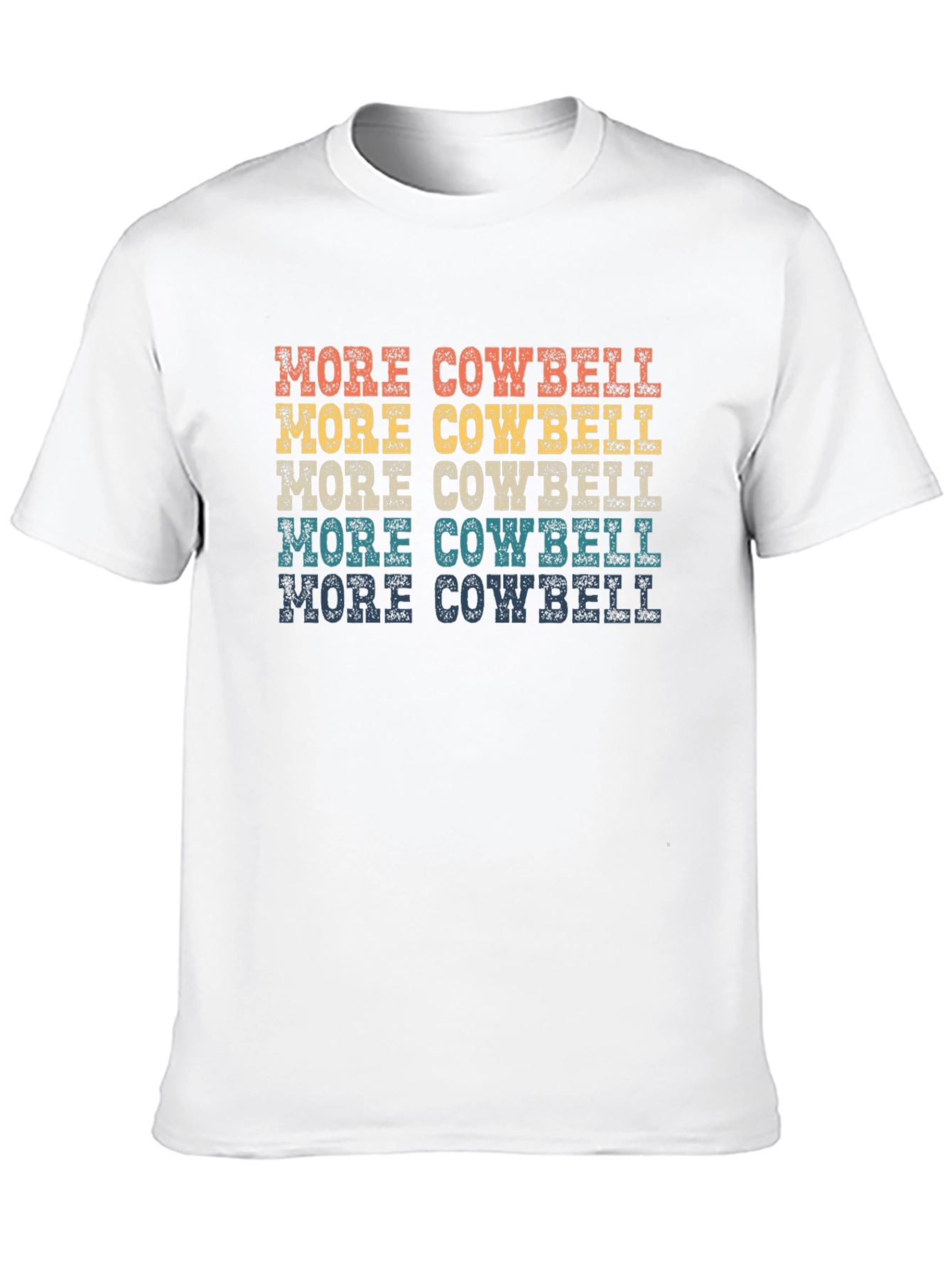 Black More Cowbell T-Shirt - Retro Design view 10