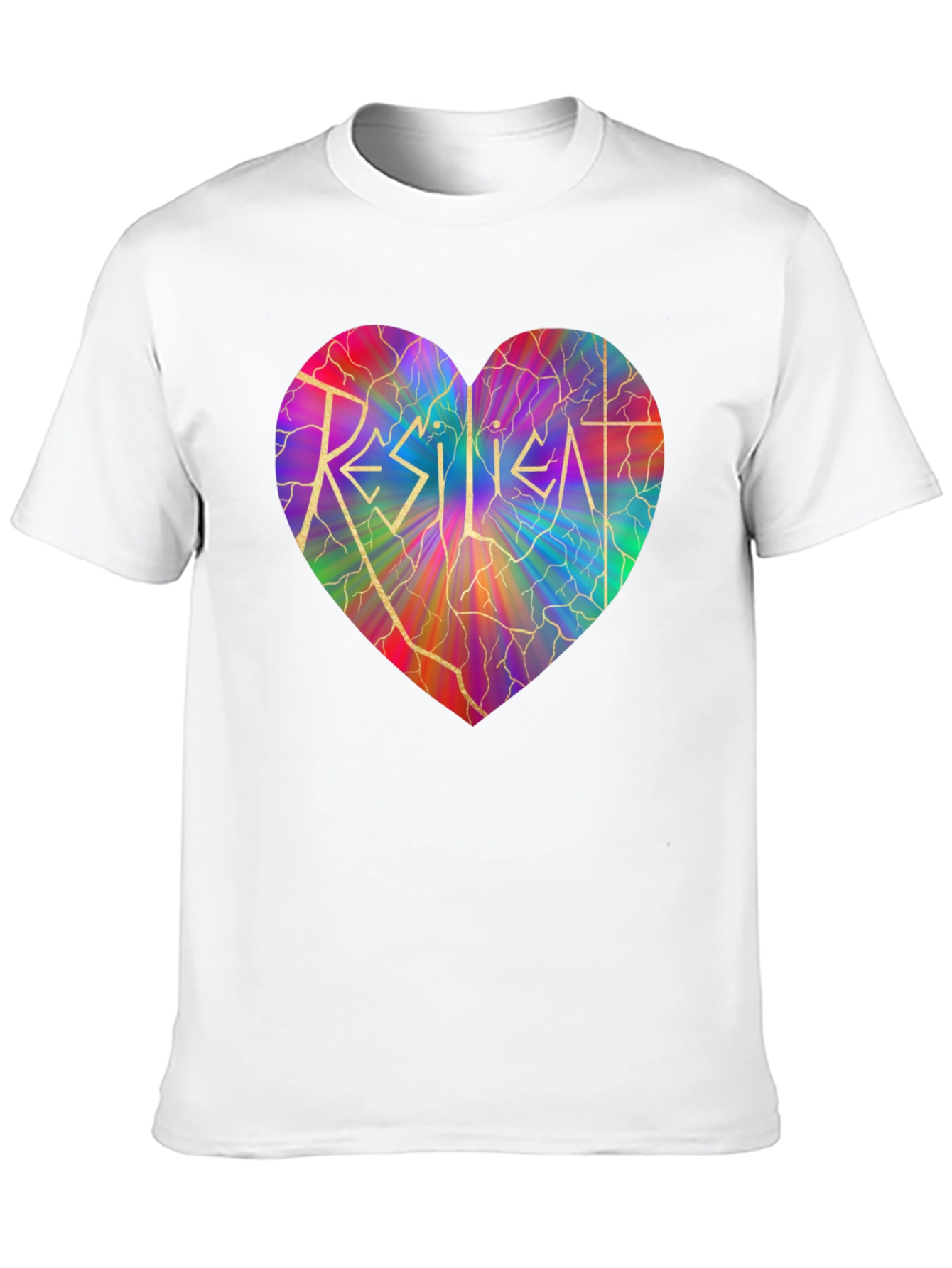 Black Resilient Heart Graphic T-Shirt - Stylish & Meaningful view 10