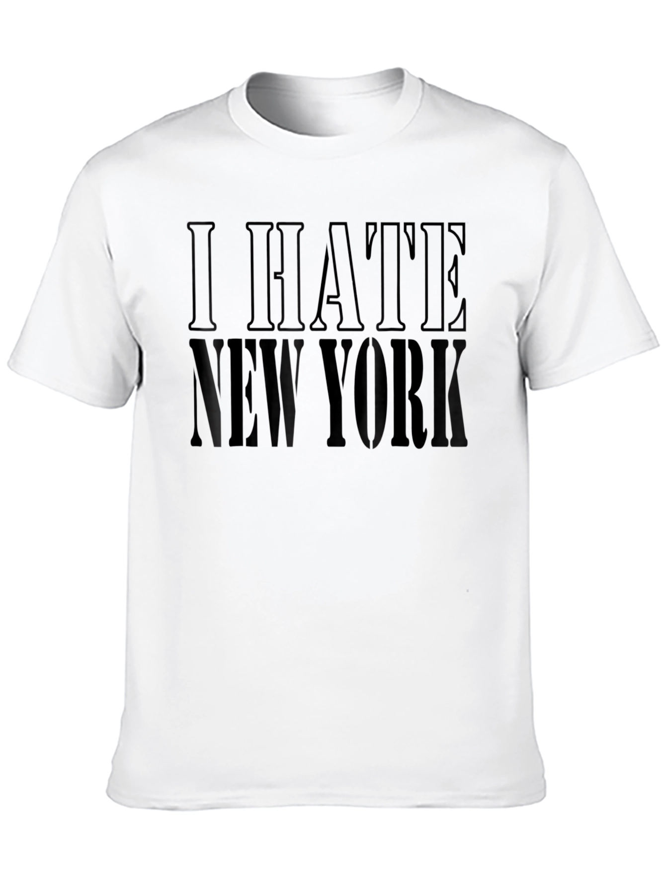 Black I Hate New York T-Shirt - Bold Statement Tee view 10