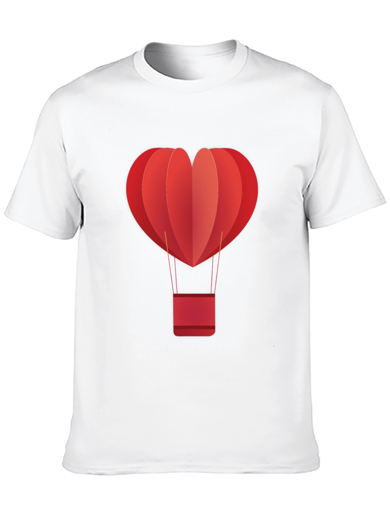 Black Heart Hot Air Balloon Graphic Tee - Black view 10