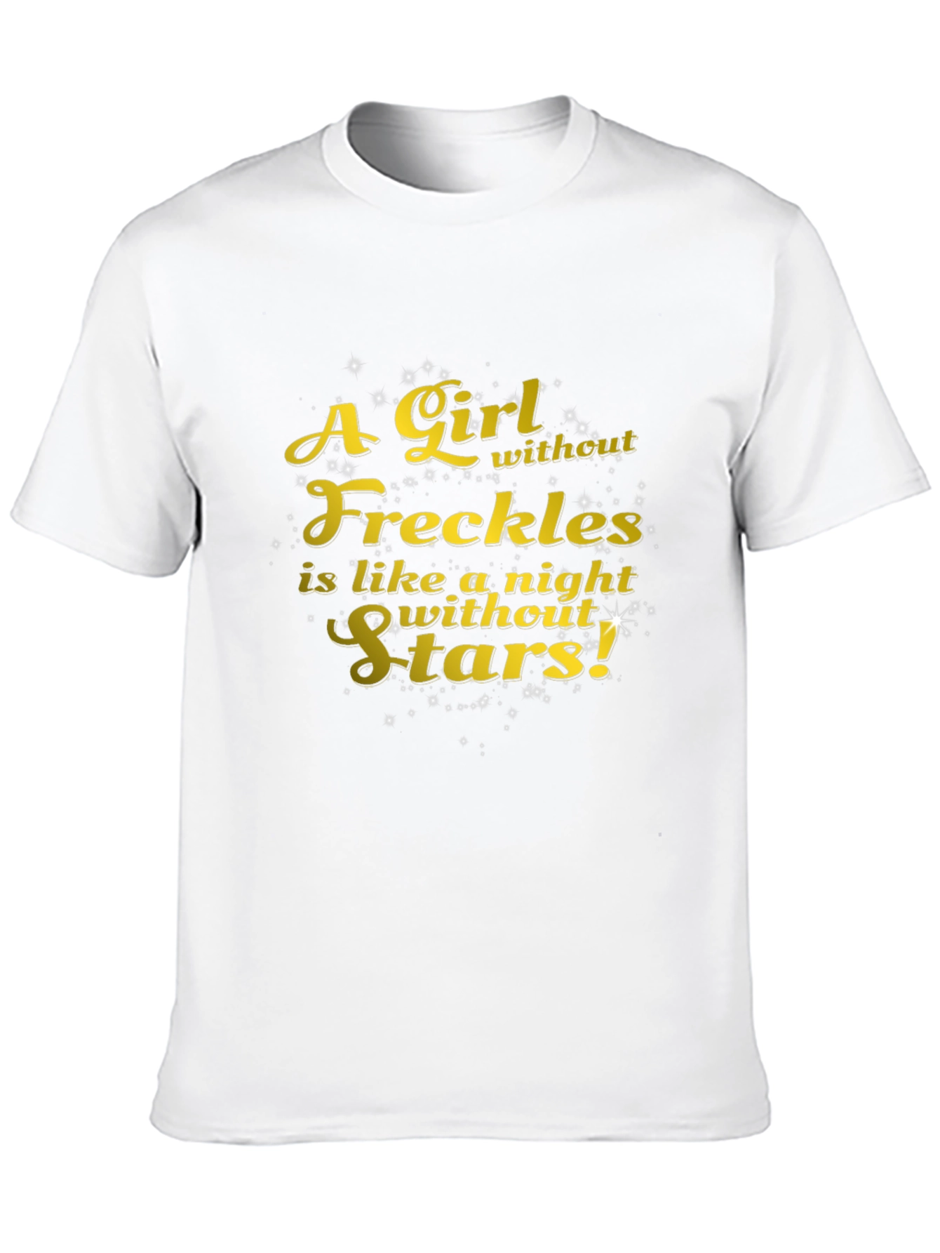 Black Freckles & Stars Graphic Tee - Soft Black T-Shirt view 10