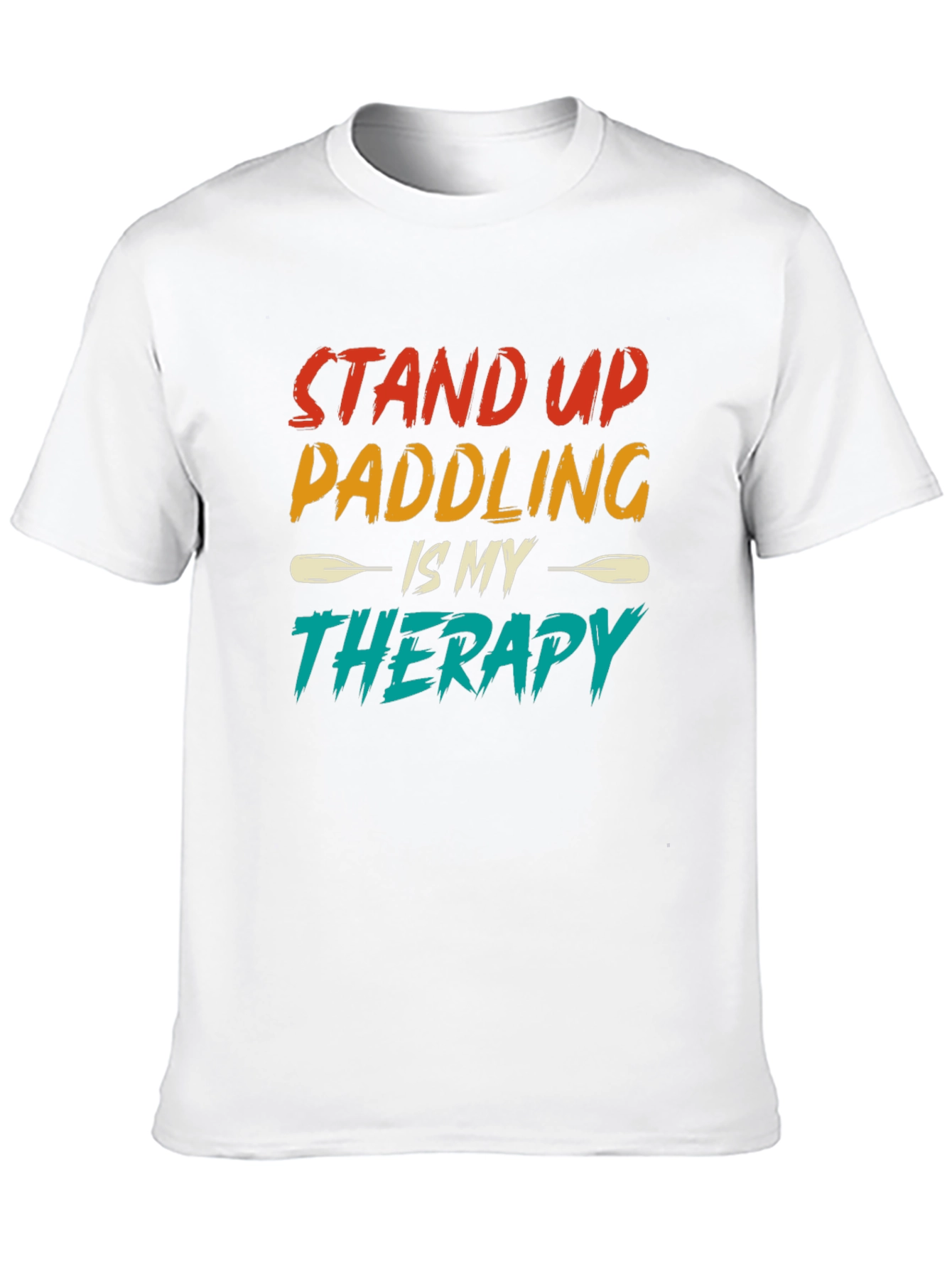 Black Stand Up Paddling Therapy Tee view 10