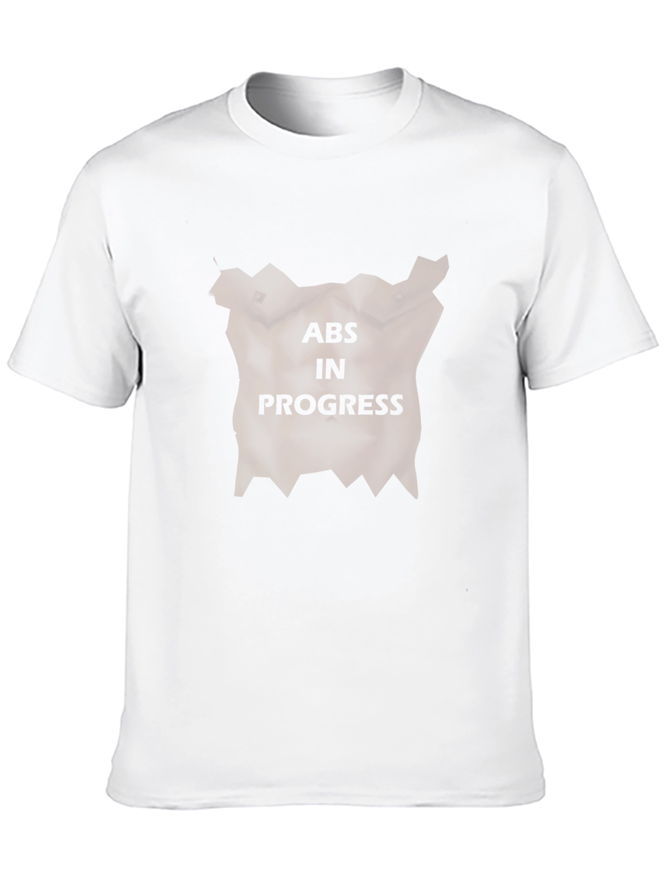 Black Abs In Progress Men's Black Graphic Tee view 10