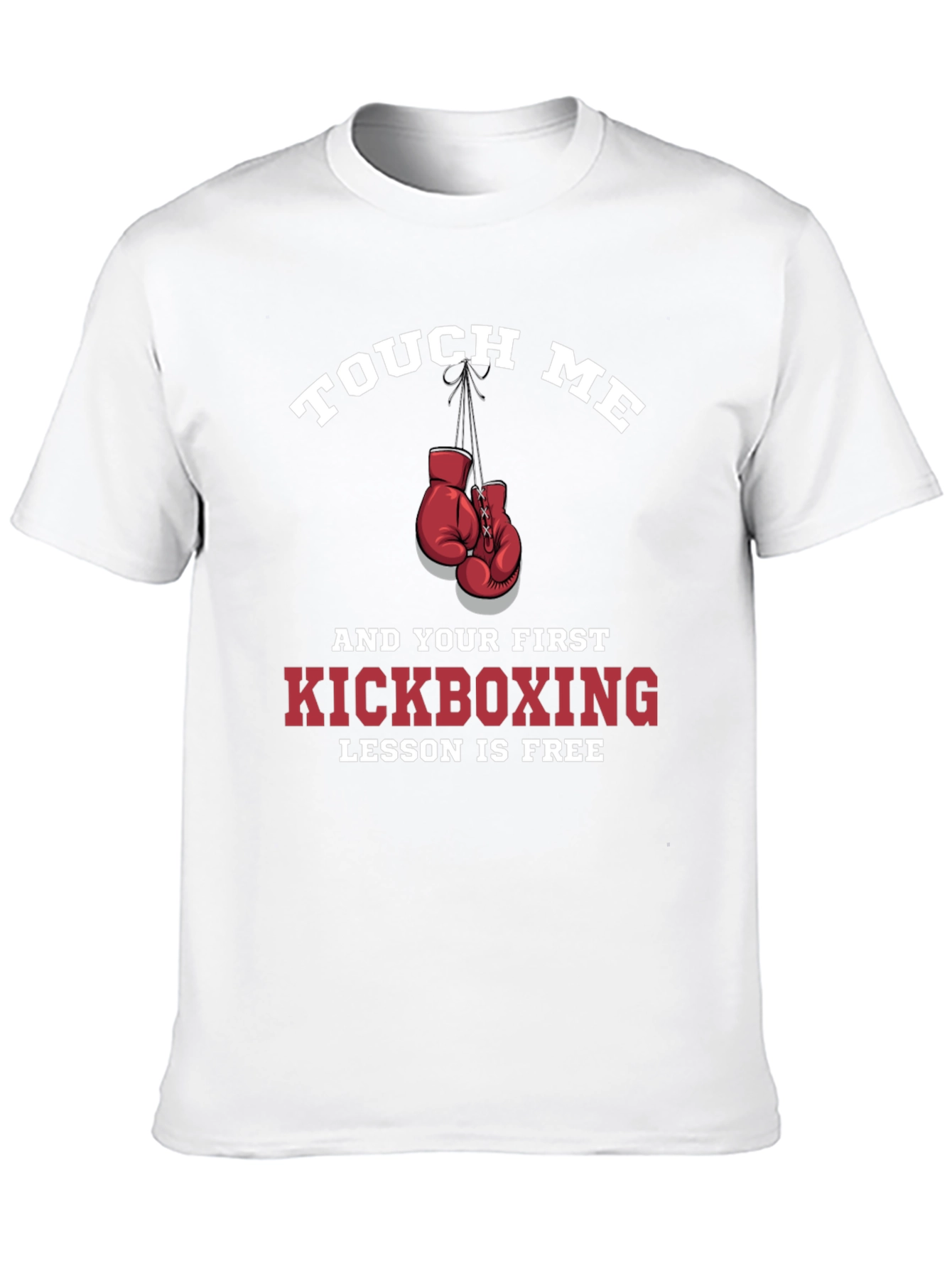 Black Touch Me Kickboxing Lesson T-Shirt view 10