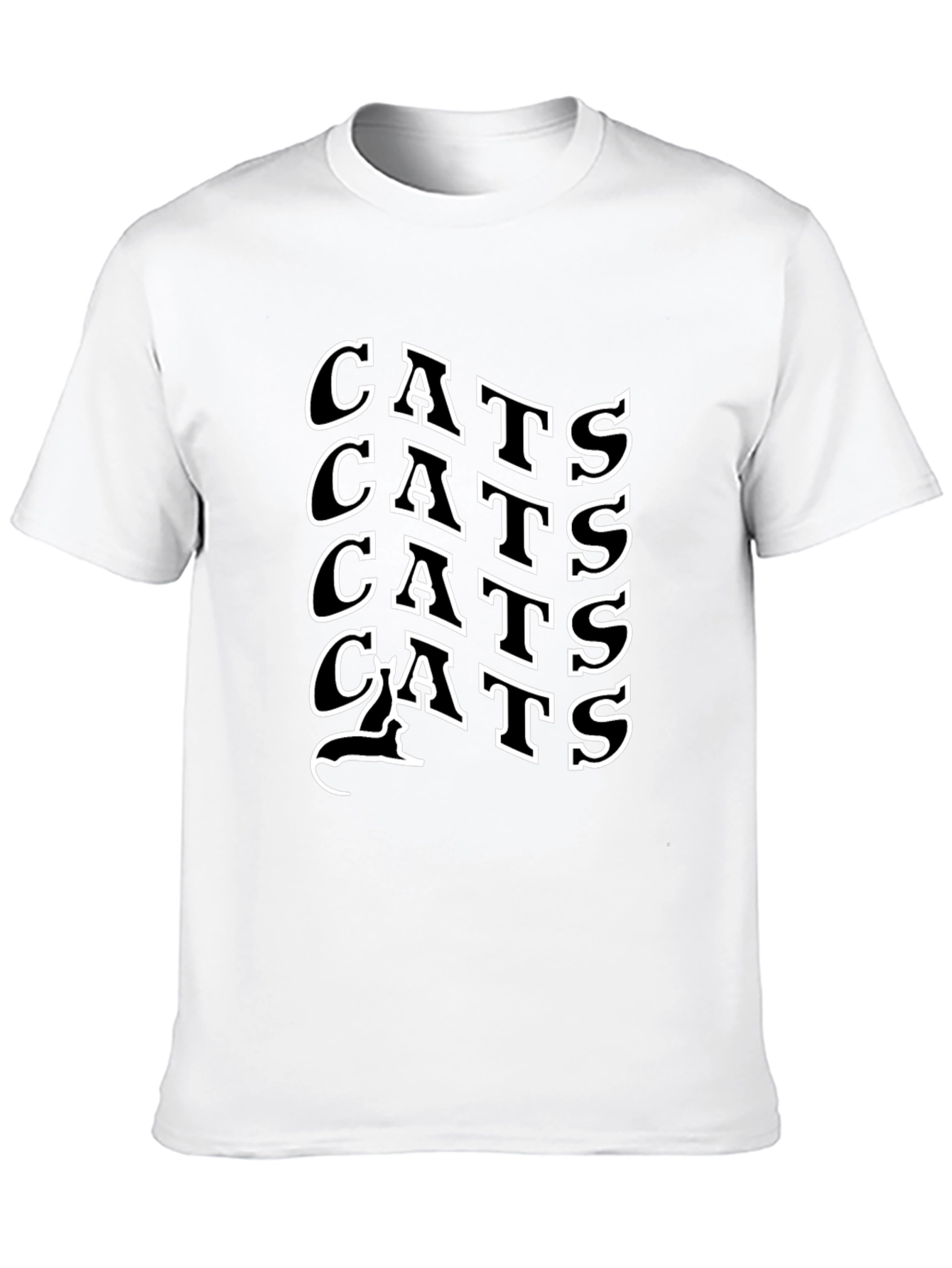 Black Cool Cats Black Graphic T-Shirt view 10