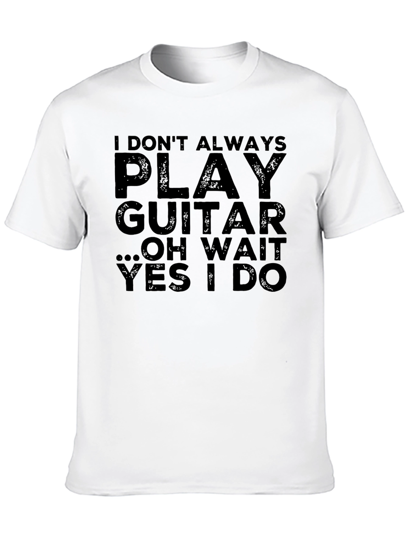 Black Guitar Player T-Shirt - Funny Musician Tee view 10