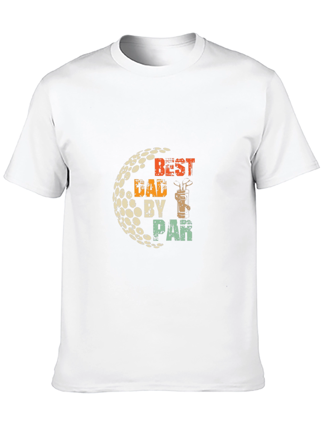 Black Best Dad By Par Golf T-Shirt view 10