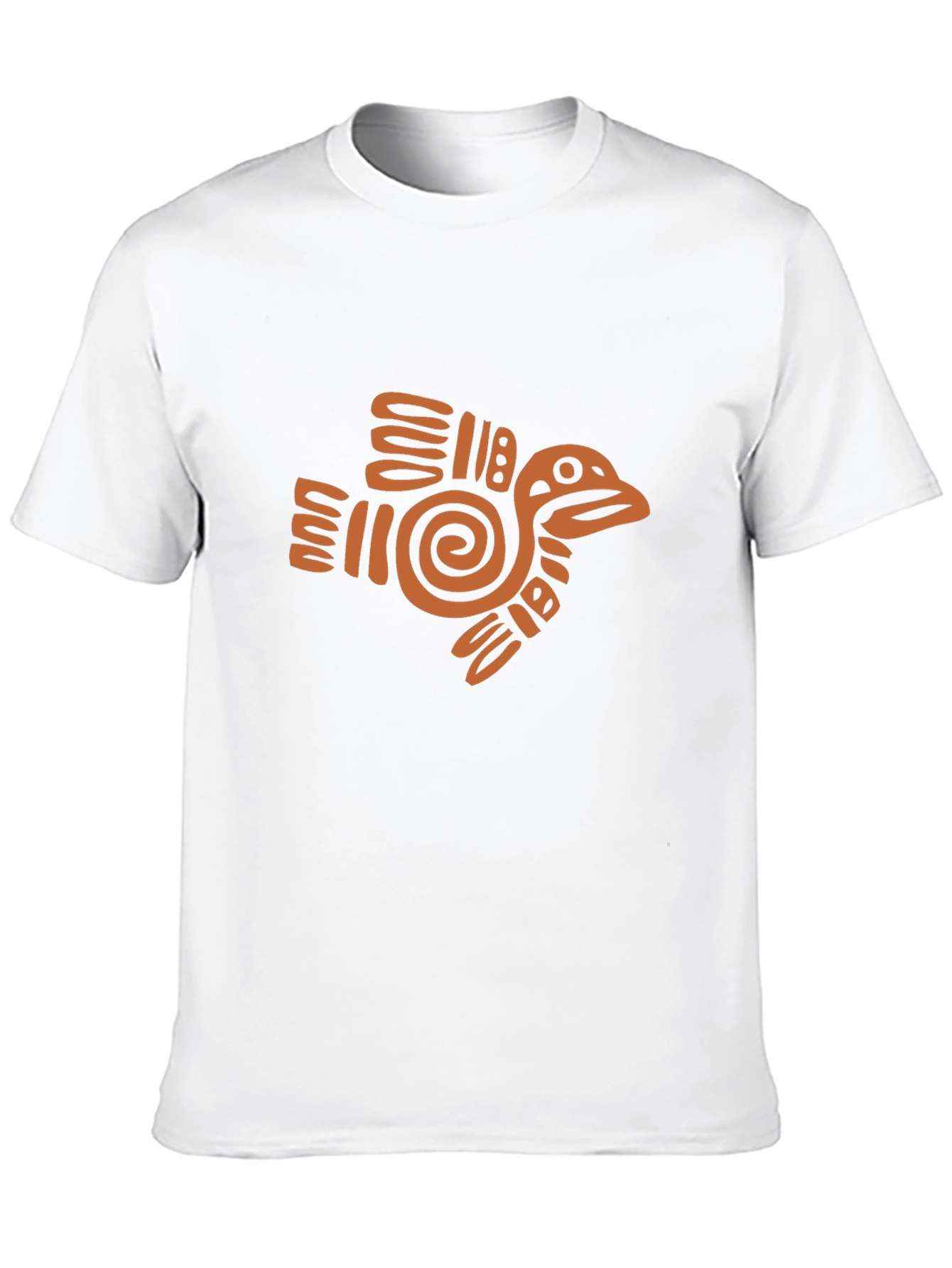 Black Aztec Bird Graphic Tee - Black Cotton Comfort view 10