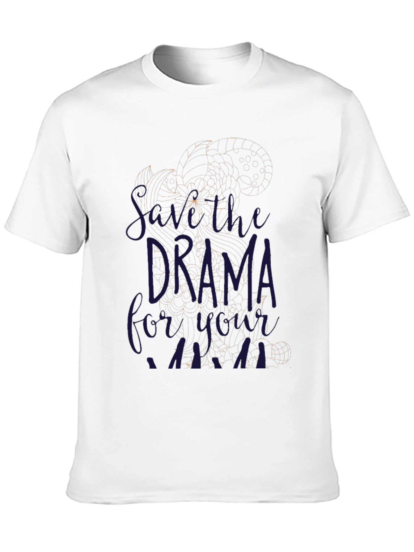 Black Drama Queen T-Shirt, Black, Unisex view 10