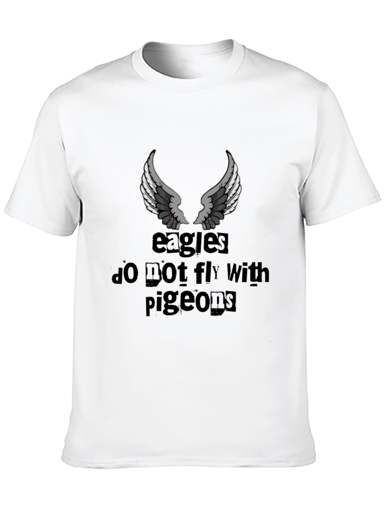 Black Eagles Don't Fly with Pigeons Graphic T-Shirt view 10