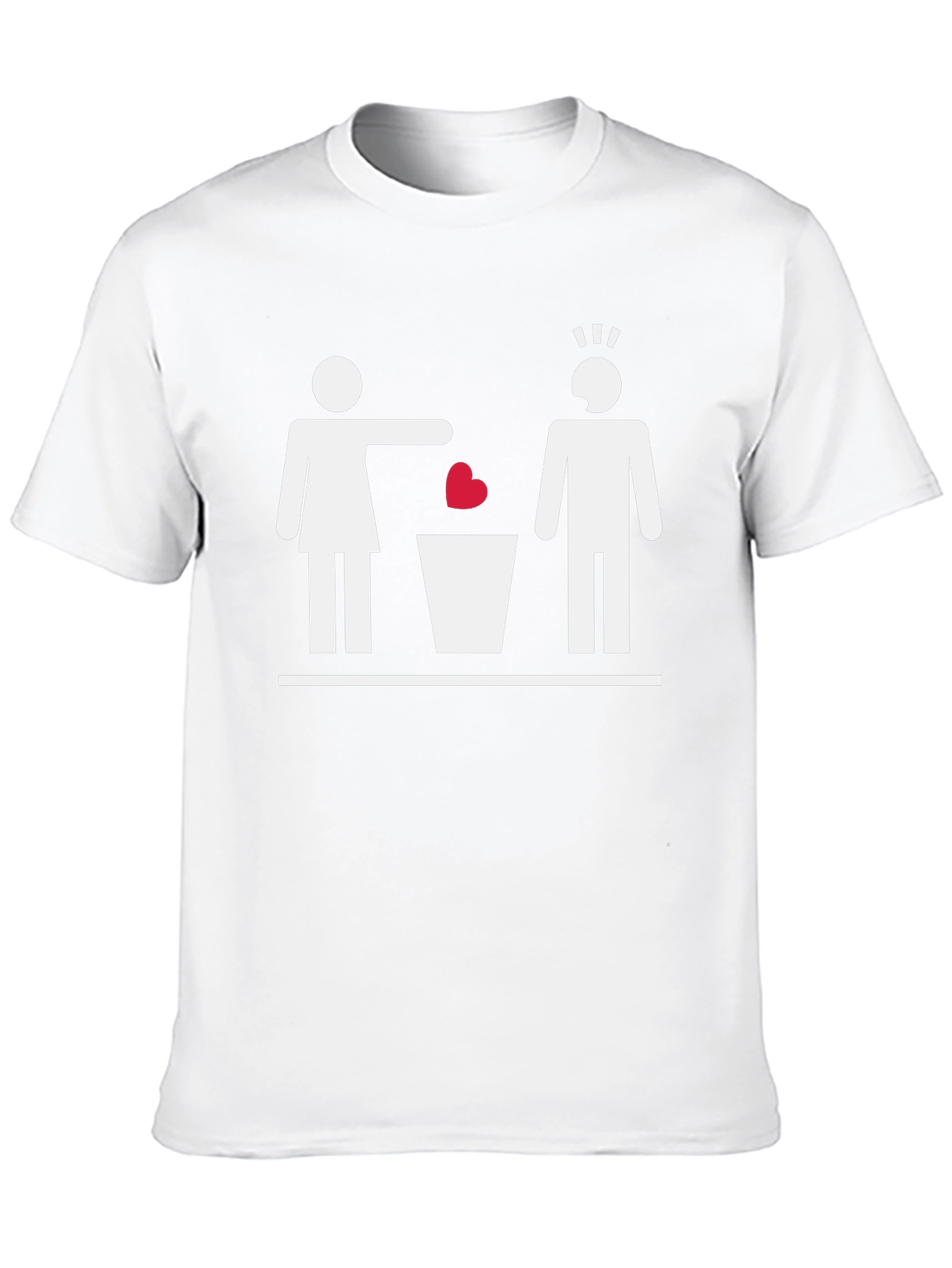 Black Heartbreak Humor T-Shirt - Rejection Graphic Tee view 10