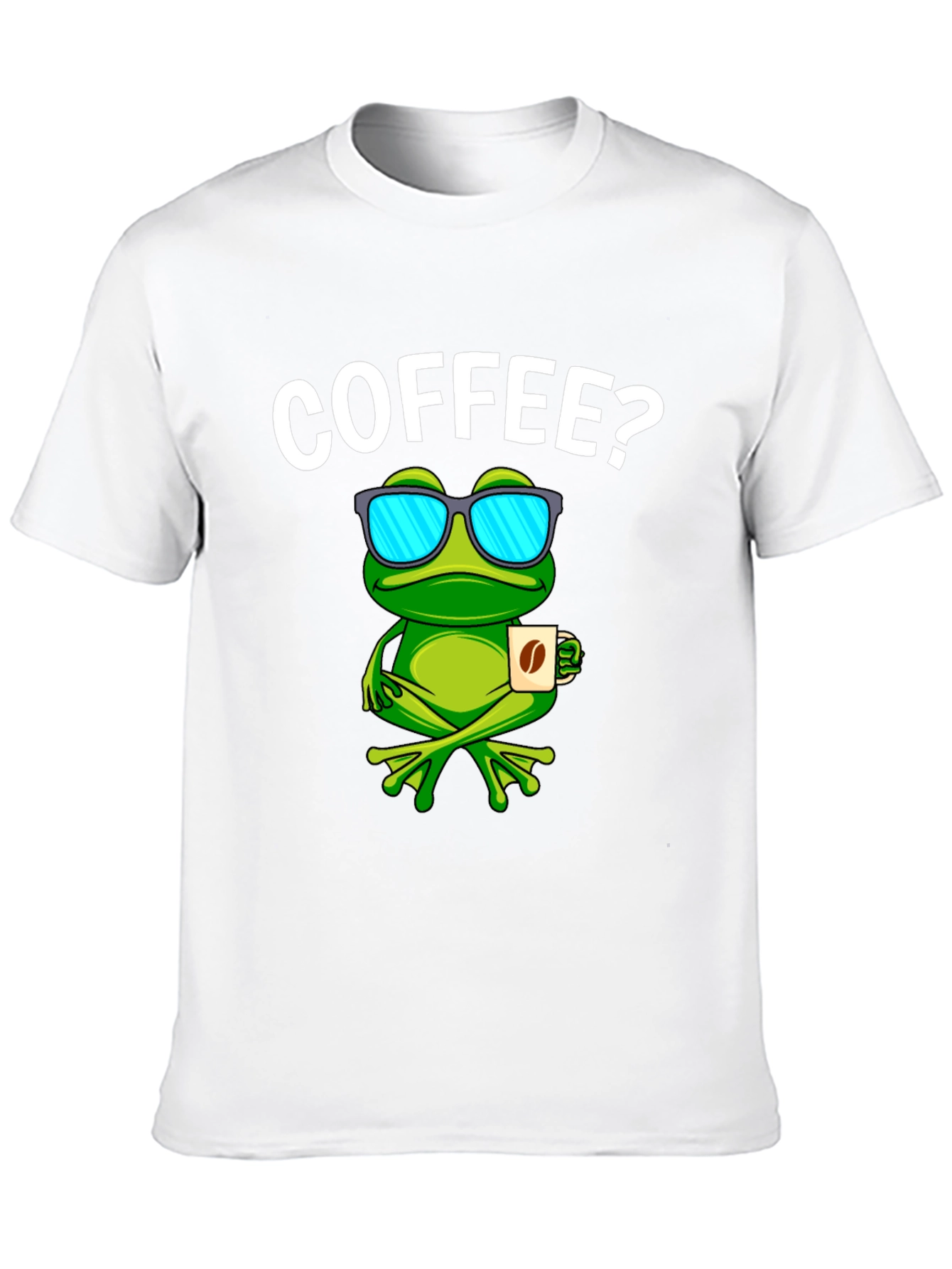 Black Coffee Frog T-Shirt - Funny Animal Graphic Tee view 10
