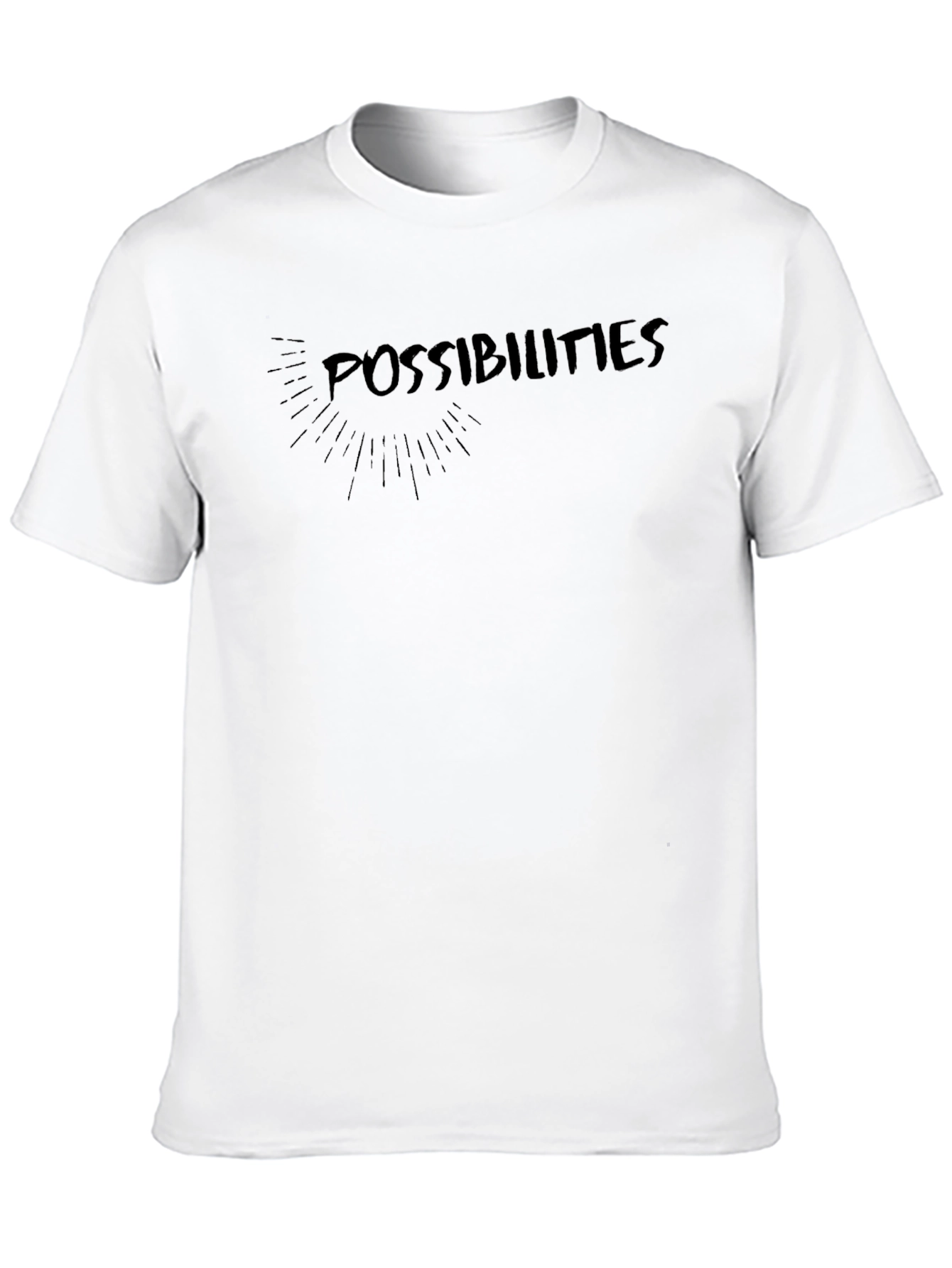 Black Possibilities Graphic T-Shirt - Mens Casual Tee view 10