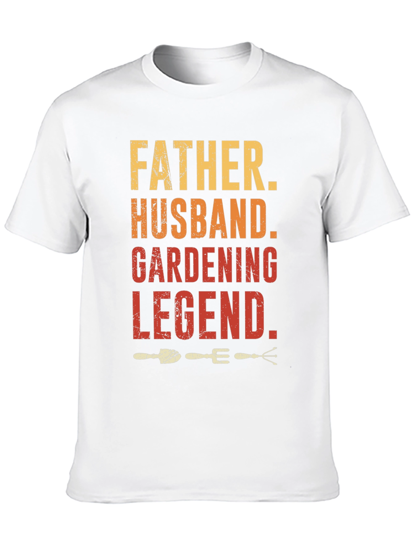 Black Father Husband Gardening Legend Graphic T-Shirt view 10