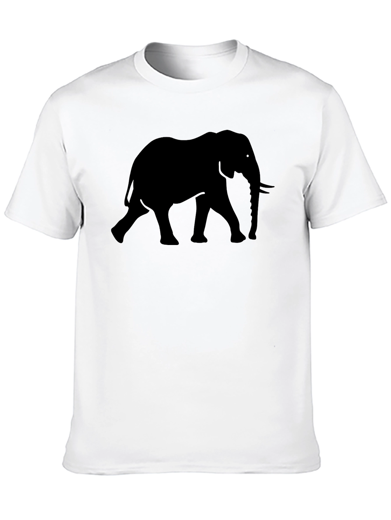 Black Elephant Graphic T-Shirt - Stylish Animal Design view 10