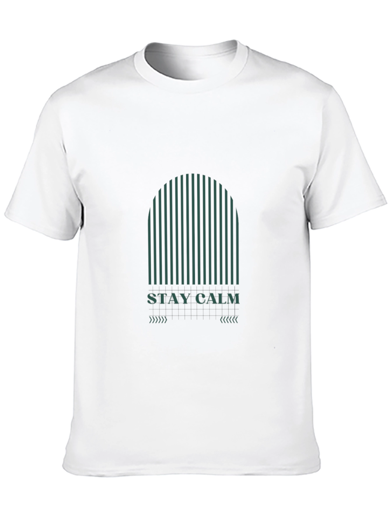 Black Stay Calm Graphic T-Shirt - Modern Minimalist Tee view 10