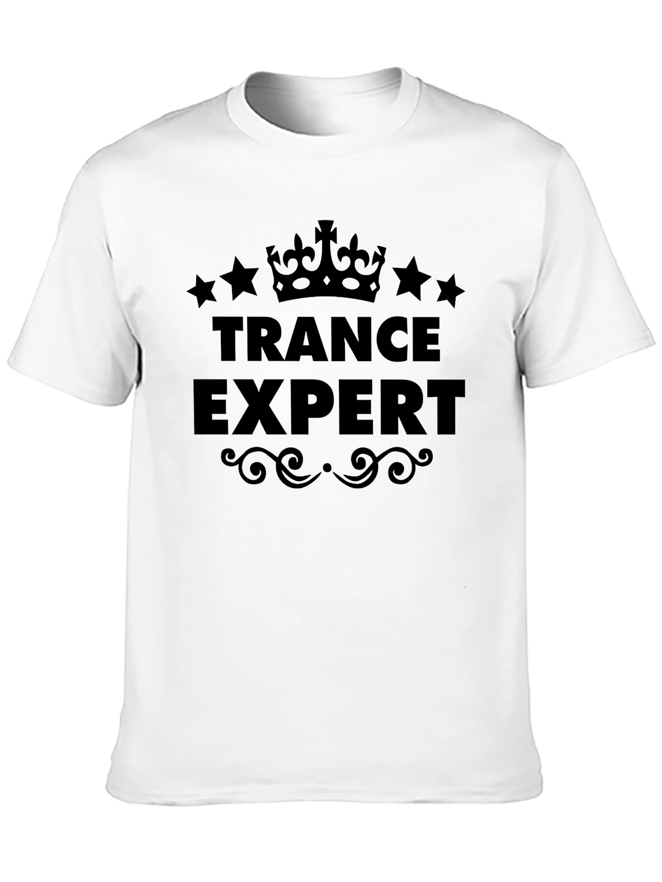 Black Trance Expert Black Graphic Tee Shirt view 10