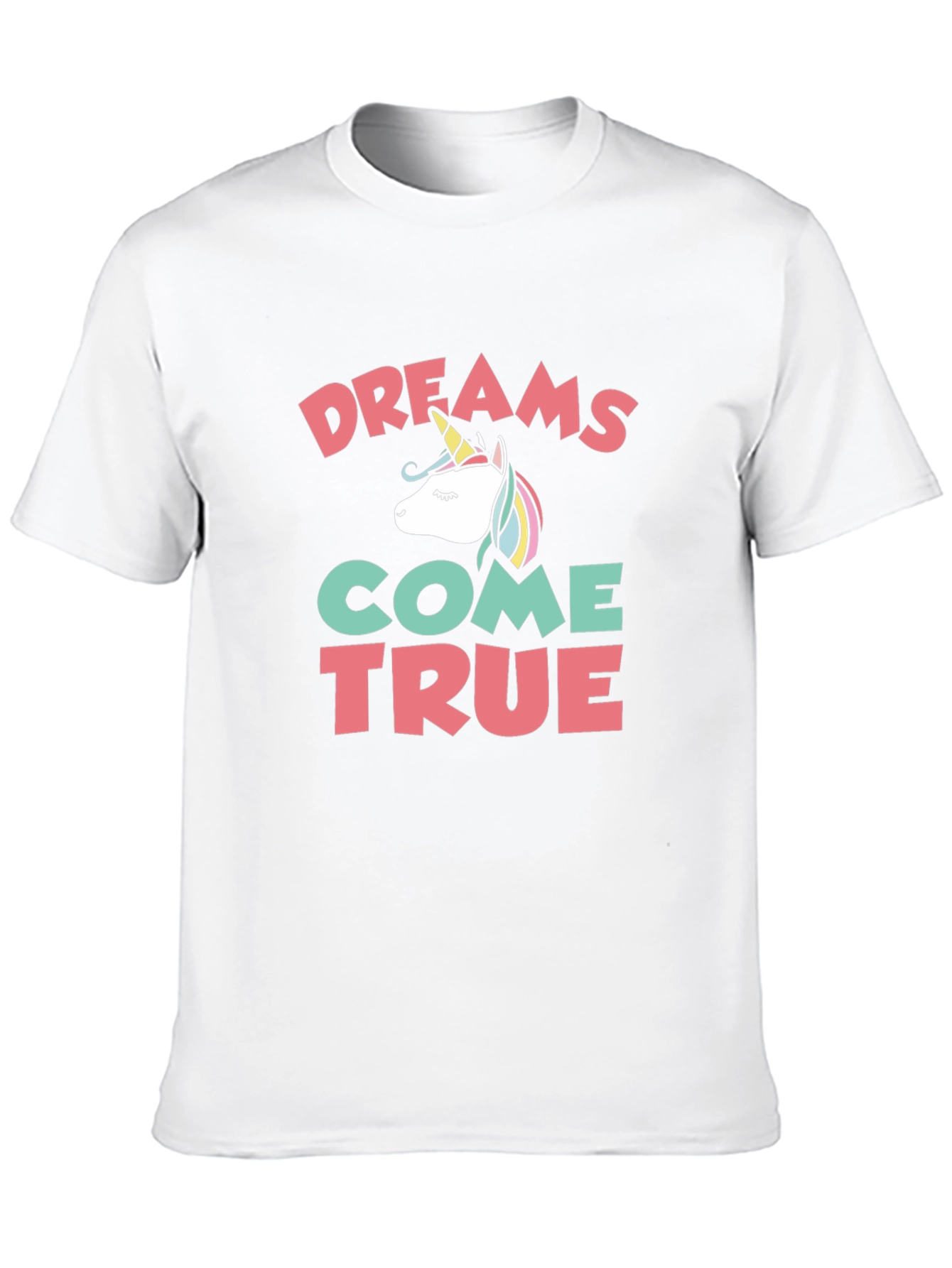 Black Dreams Come True Unicorn Graphic Tee view 10
