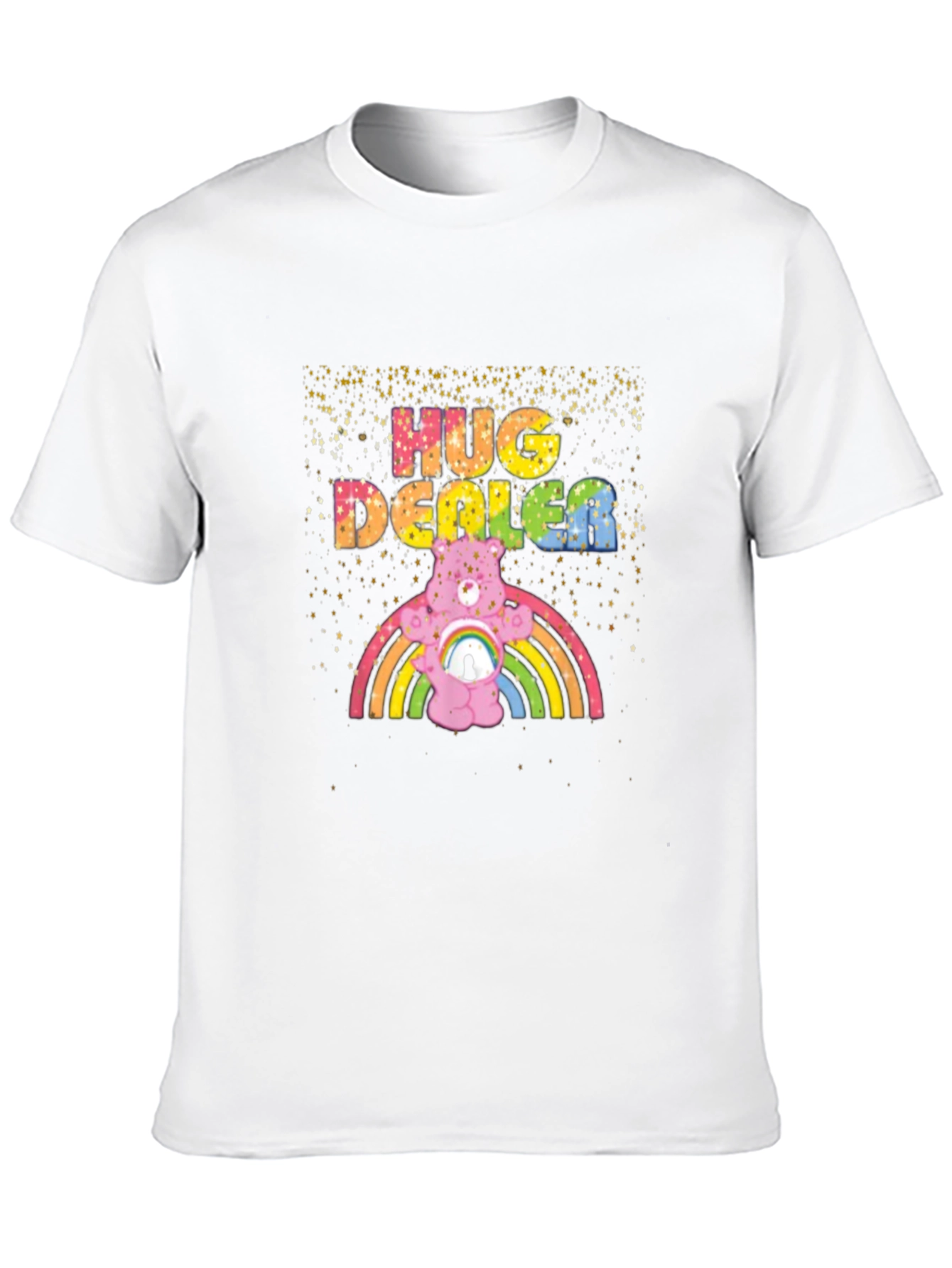 Black Hug Dealer Graphic Tee - Black Crew Neck T-Shirt view 10