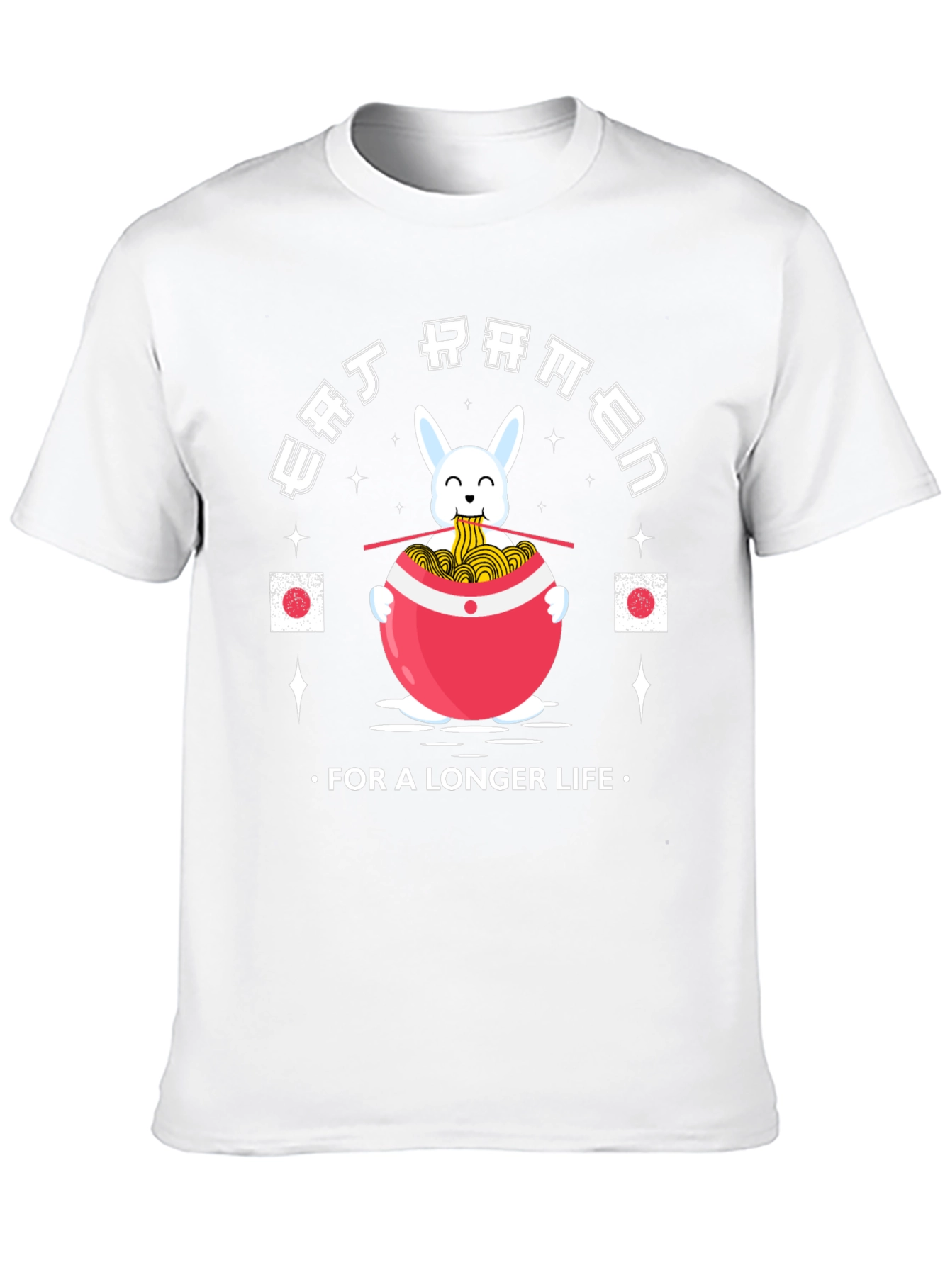 Eat Ramen Longer Life T-Shirt Cute Japanese Style - 10