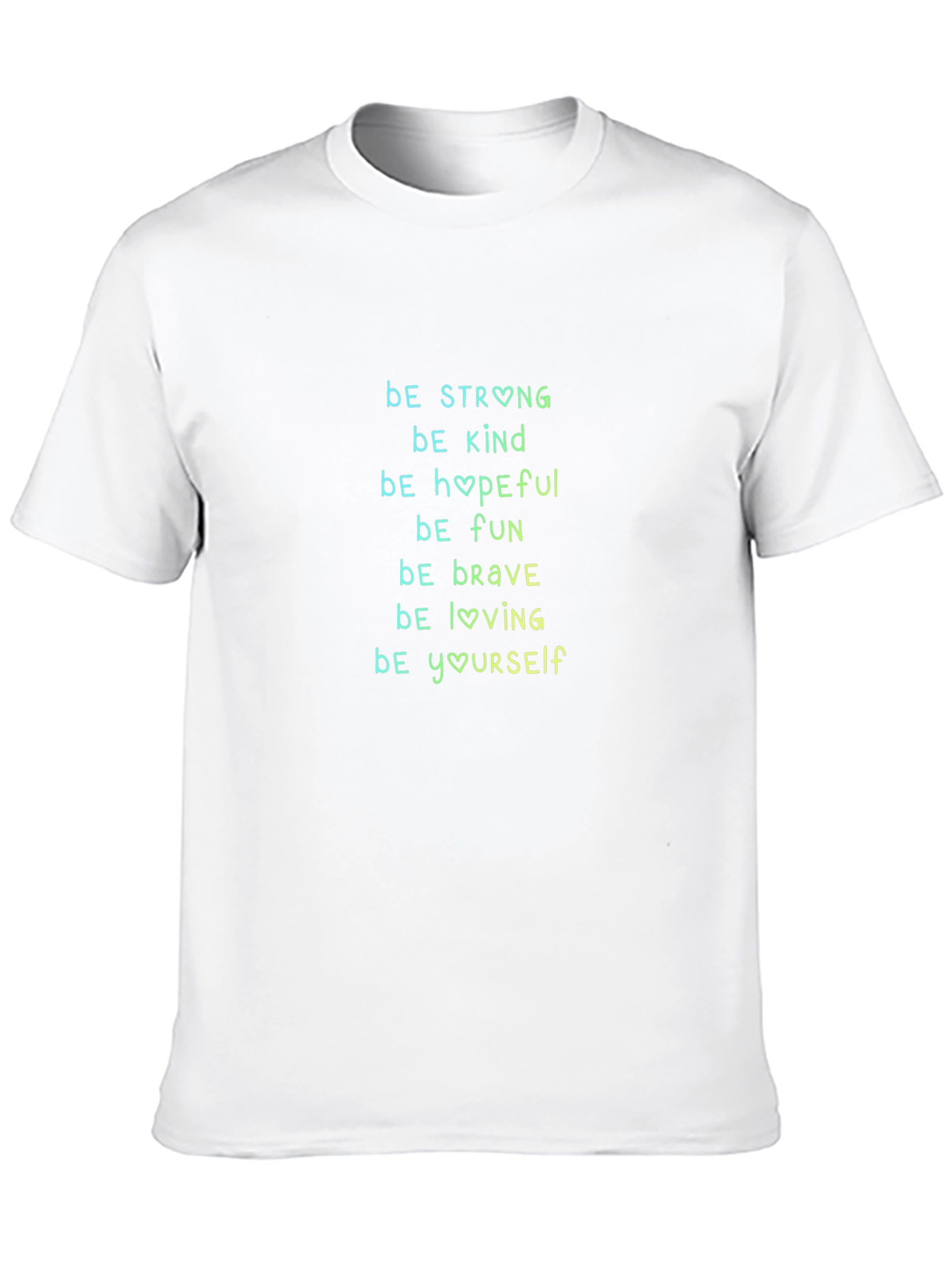 Black Inspirational Black T-Shirt - Be Strong, Kind, Hopeful view 10