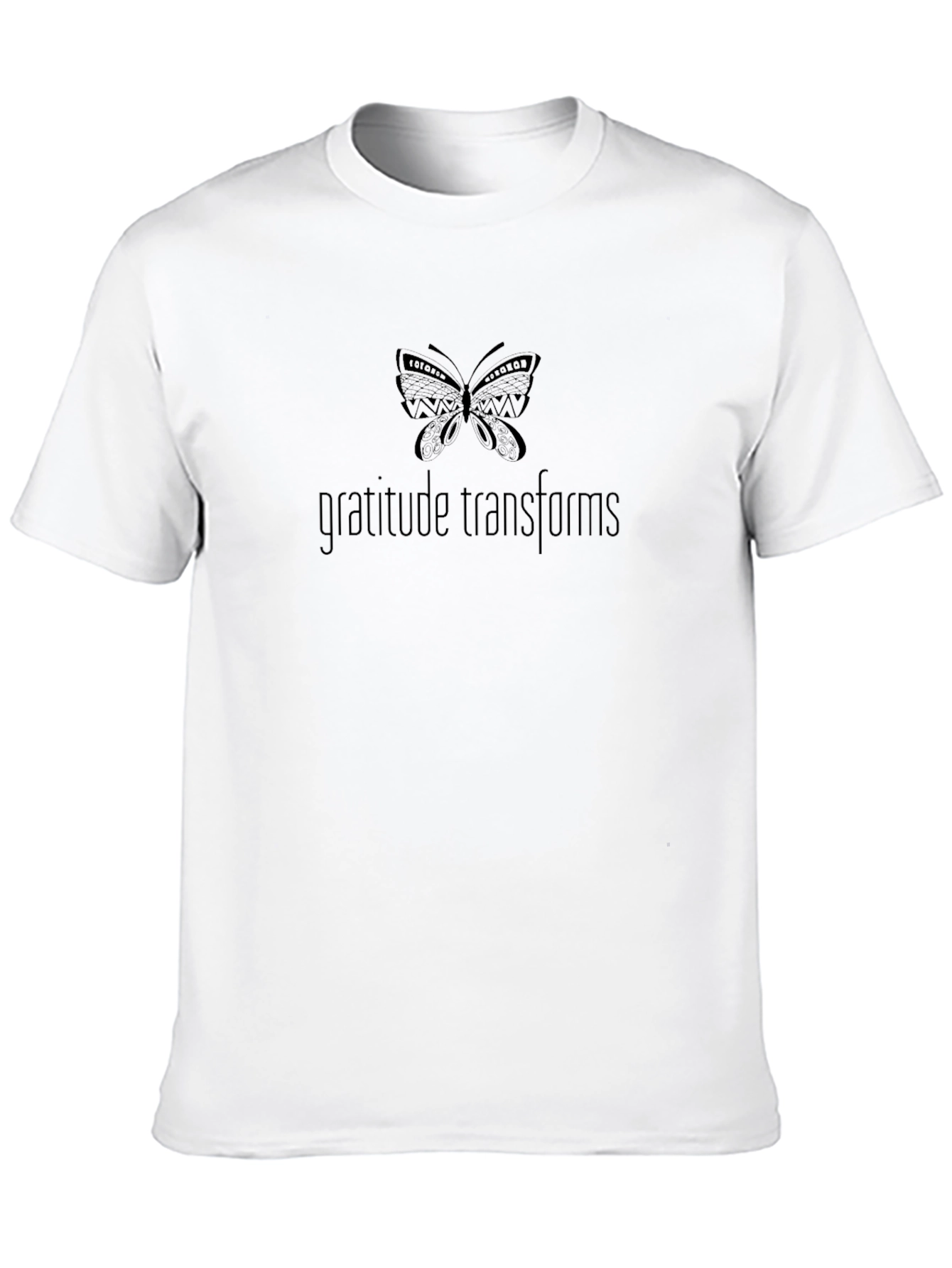 Black Gratitude Transforms Black T-Shirt view 10