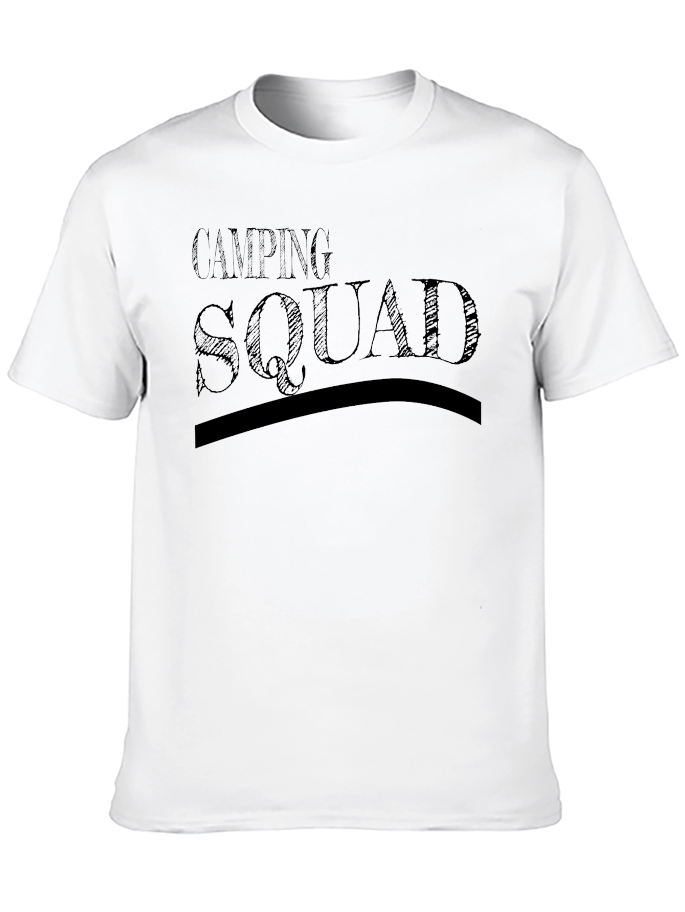 Black Camping Squad Black Graphic Tee view 10