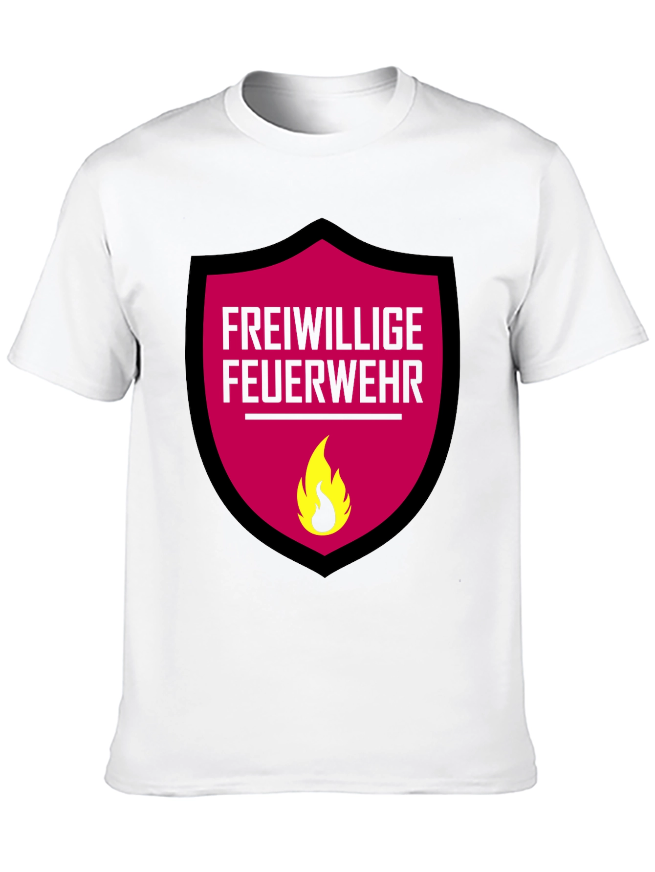 Black Freiwillige Feuerwehr T-Shirt - Volunteer Firefighter Graphic Tee view 10