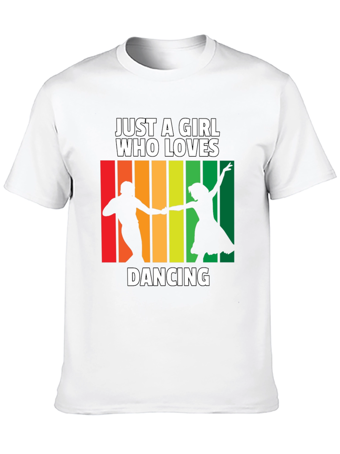 Black Dancing Lover T-Shirt: Just a Girl Who Loves Dancing Tee view 10