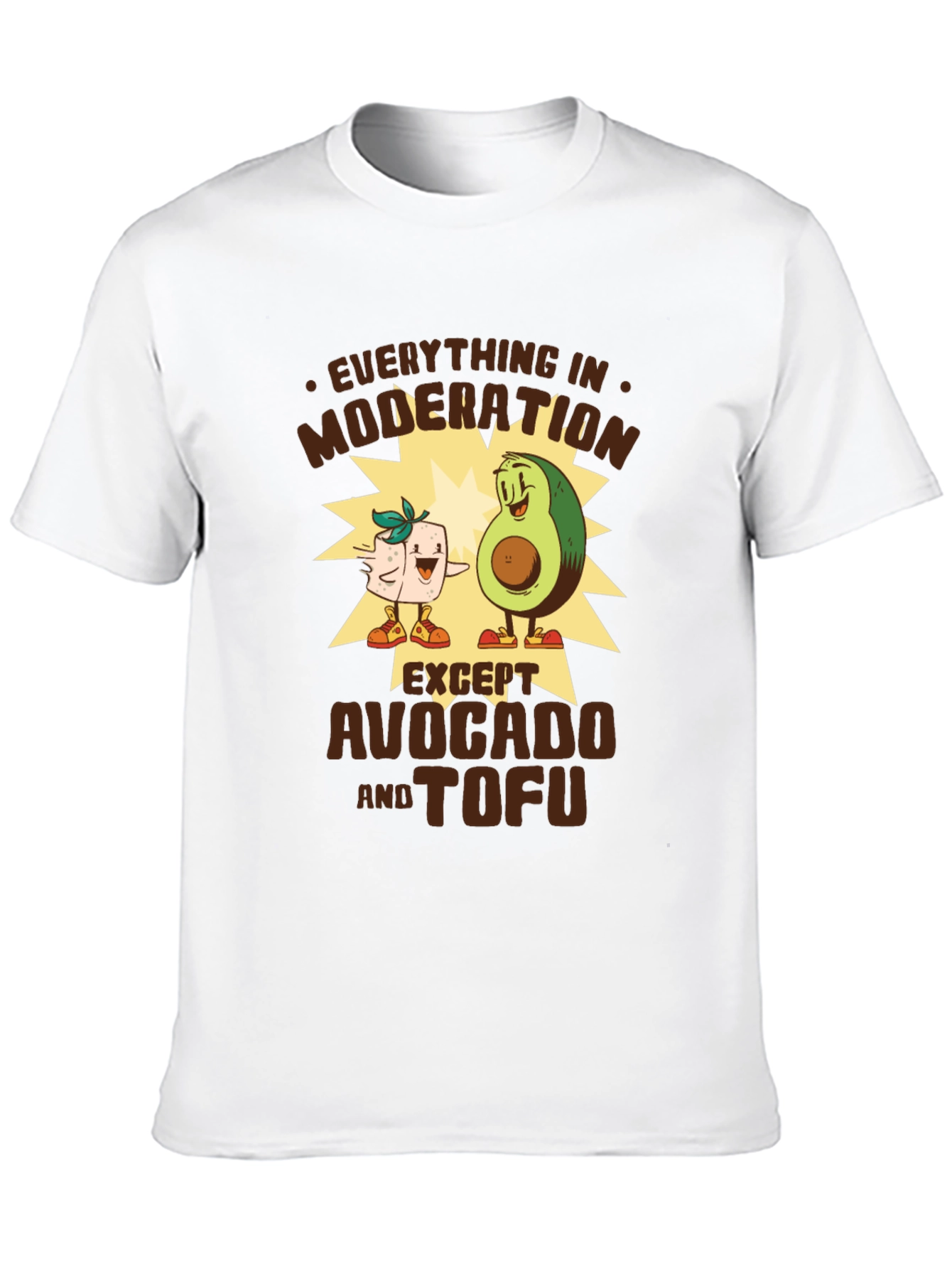 Black Avocado and Tofu Graphic Tee view 10