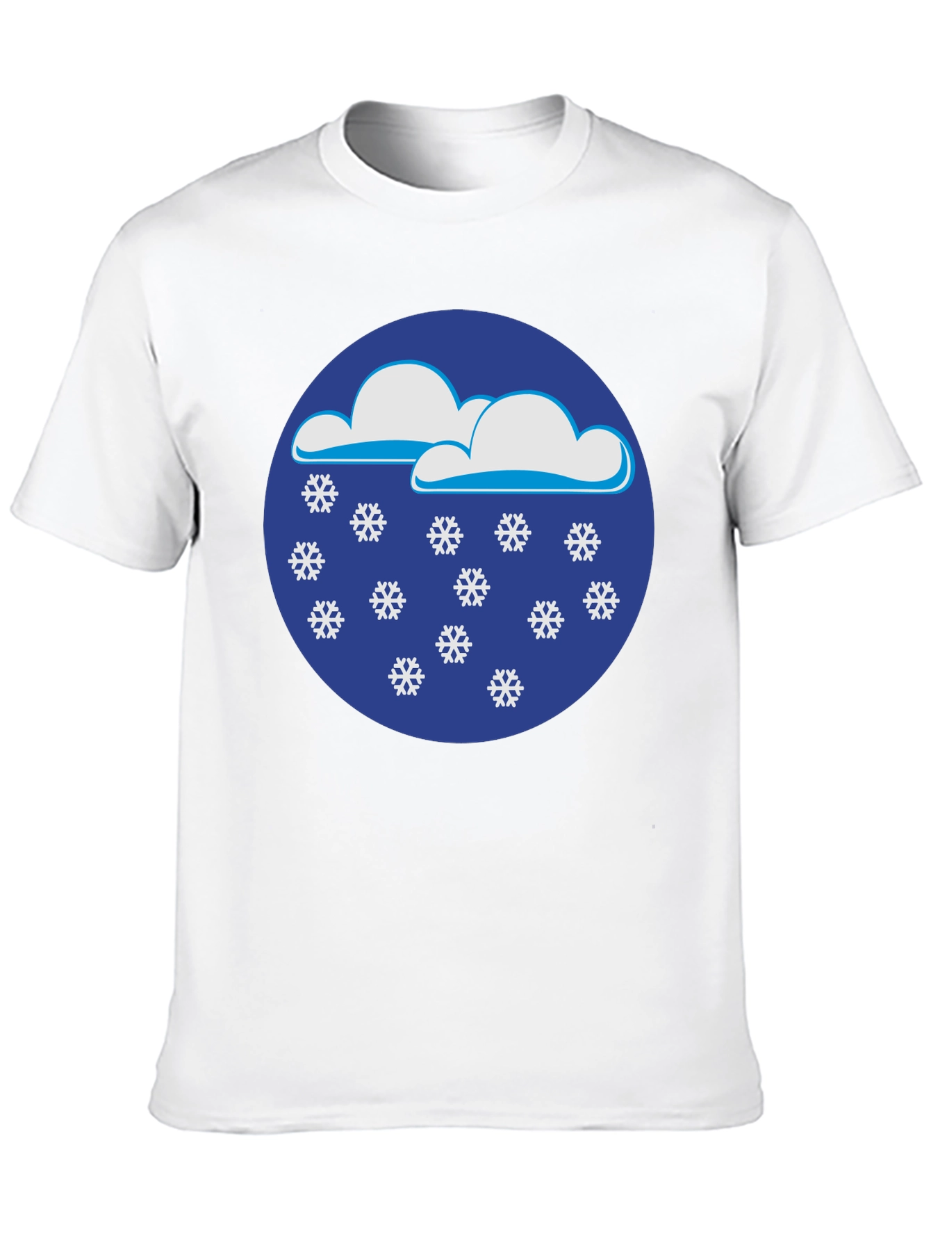 Black Snowy Day Black T-Shirt view 10