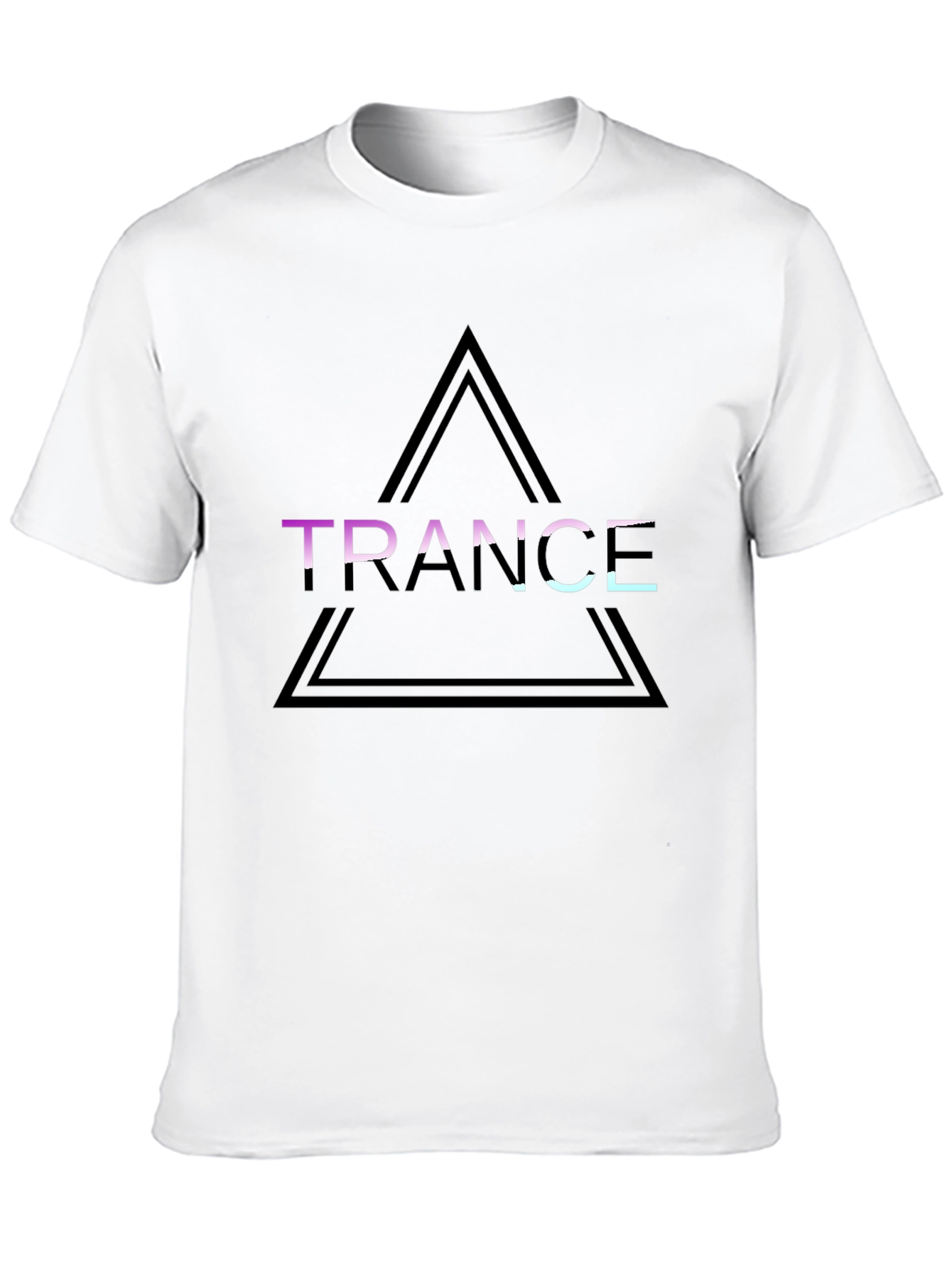 Black Trance Graphic Tee - Black Cotton Shirt view 10